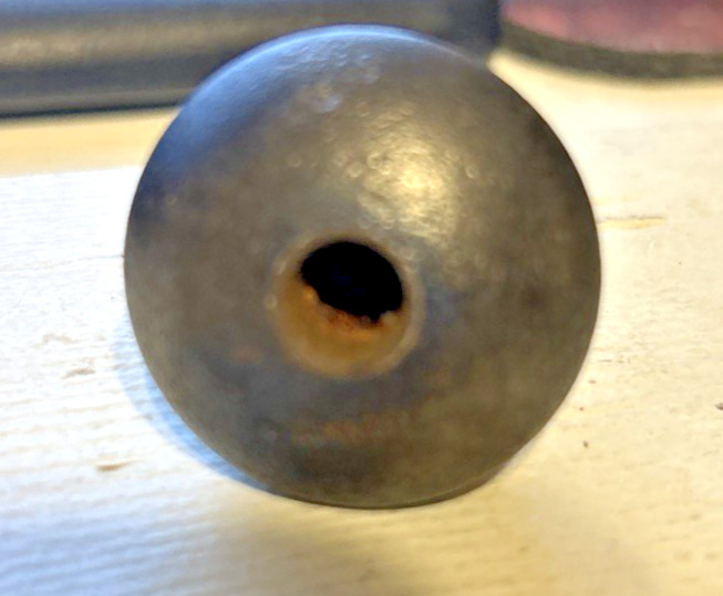 Antique German Original Plum Bob Wide Shouldered Turnip Style 4 oz.