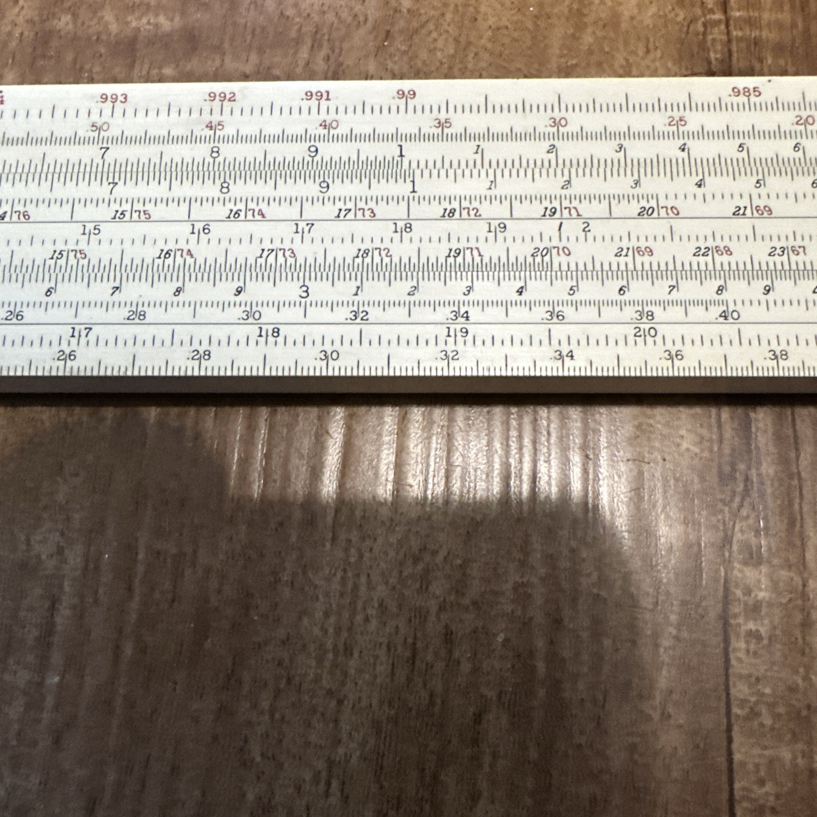 Rare Vintage Keuffel & Esser 4083-5 Mahogany 20” Slide Rule With Leather Case