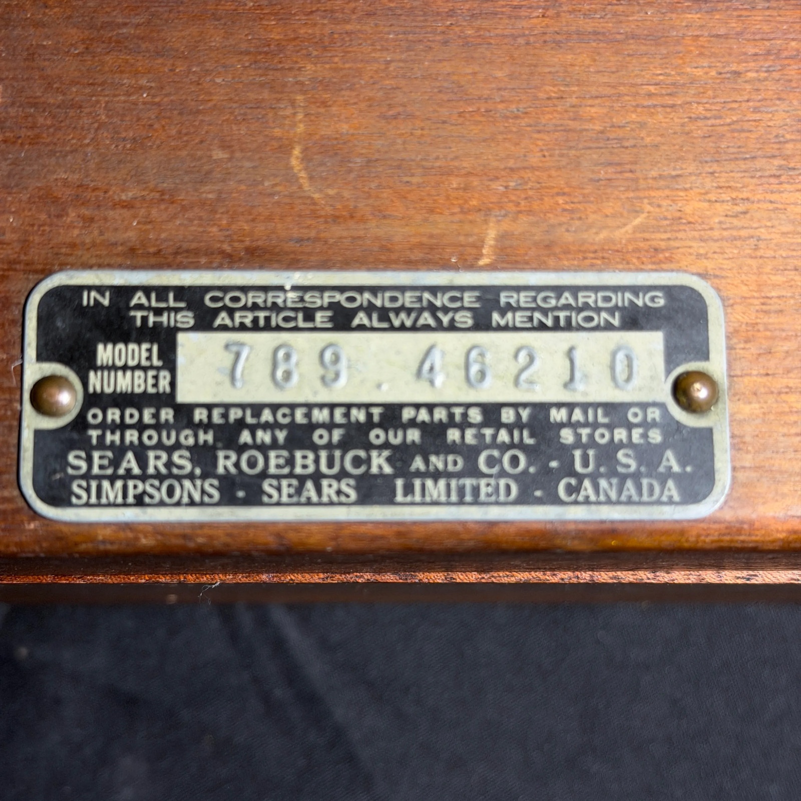 Vintage Sears Roebuck Transit Wooden Case — Box Only