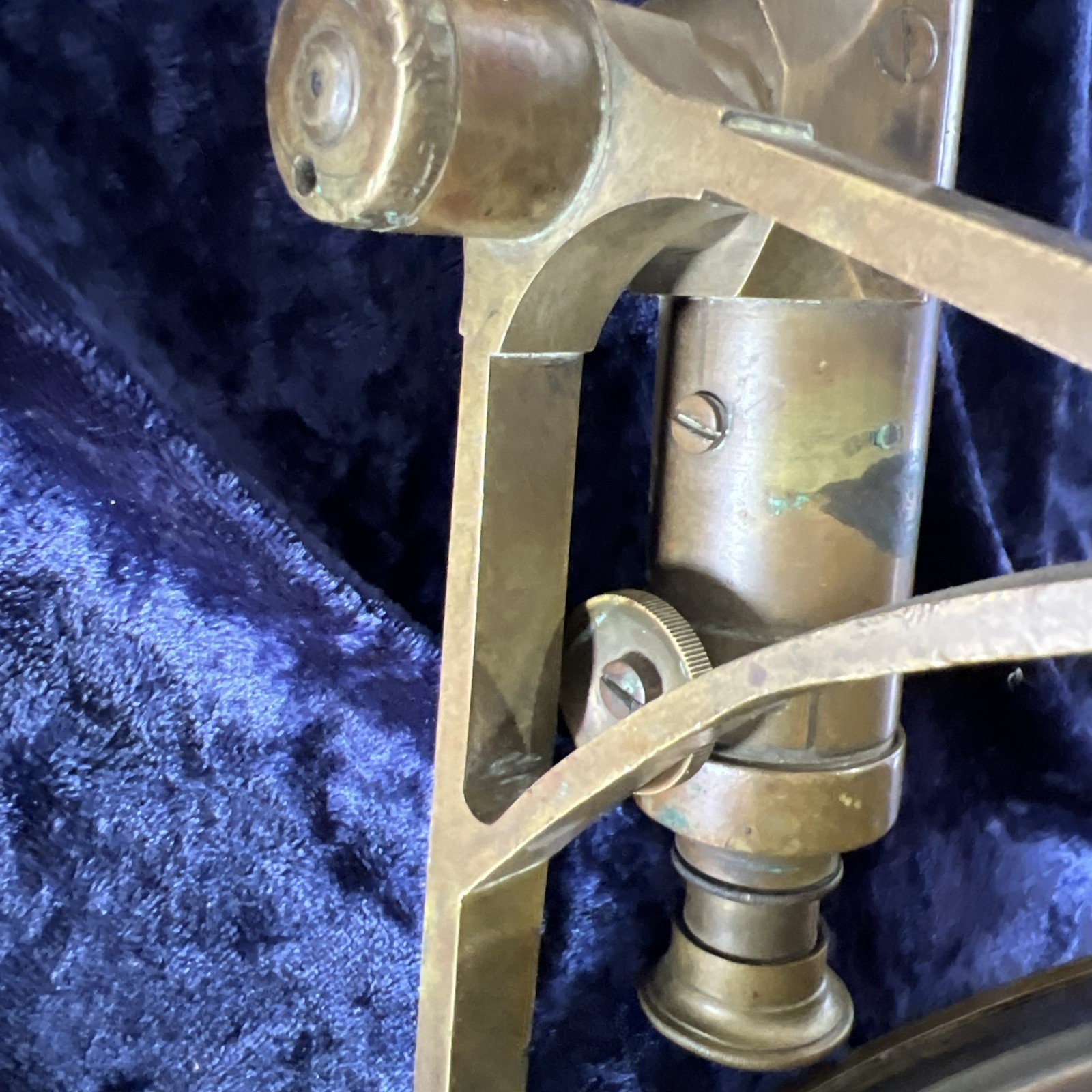 T.F. Randolph Antique Vintage Compass Survey Brass Alidade Transit Telescope