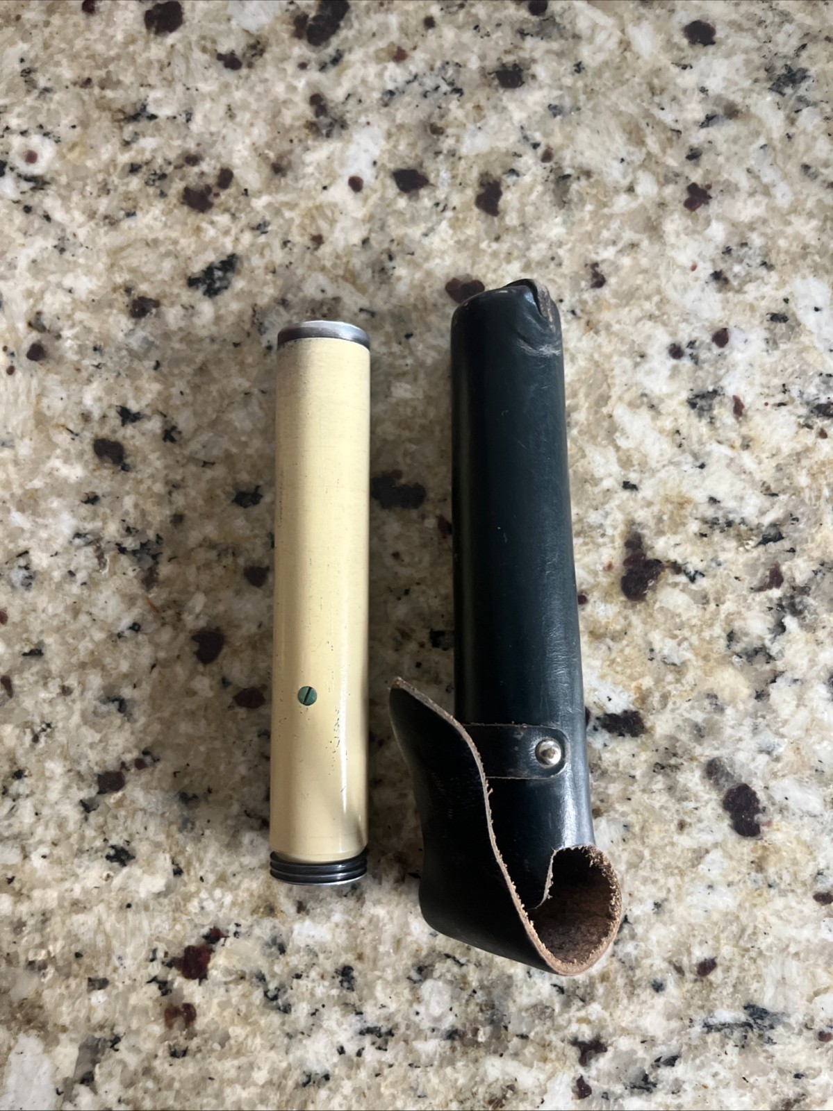 Vintage K&E Keuffel & Esser Hand Held Bubble Level Surveyor Scope w/ LeatherCase