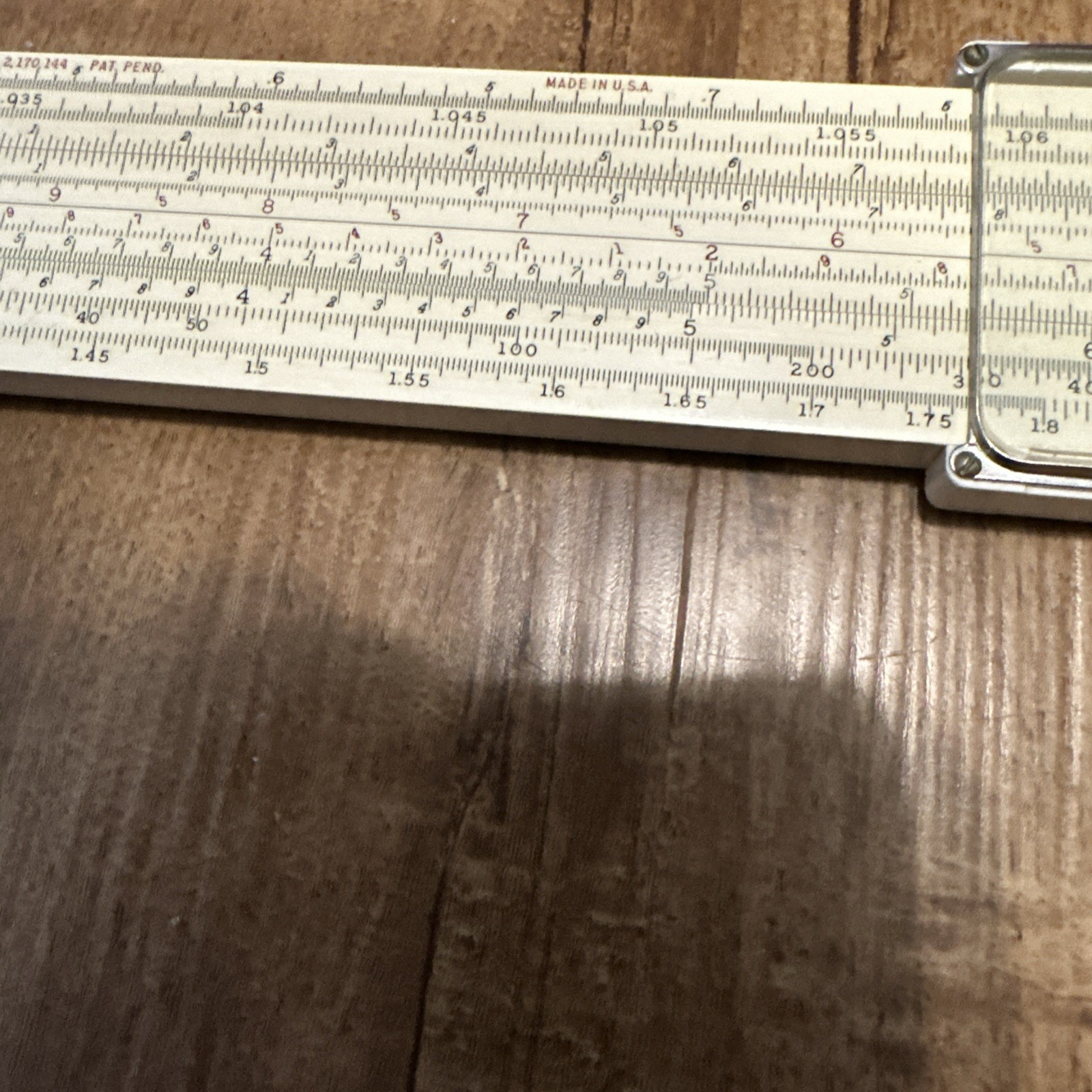 Rare Vintage Keuffel & Esser 4083-5 Mahogany 20” Slide Rule With Leather Case