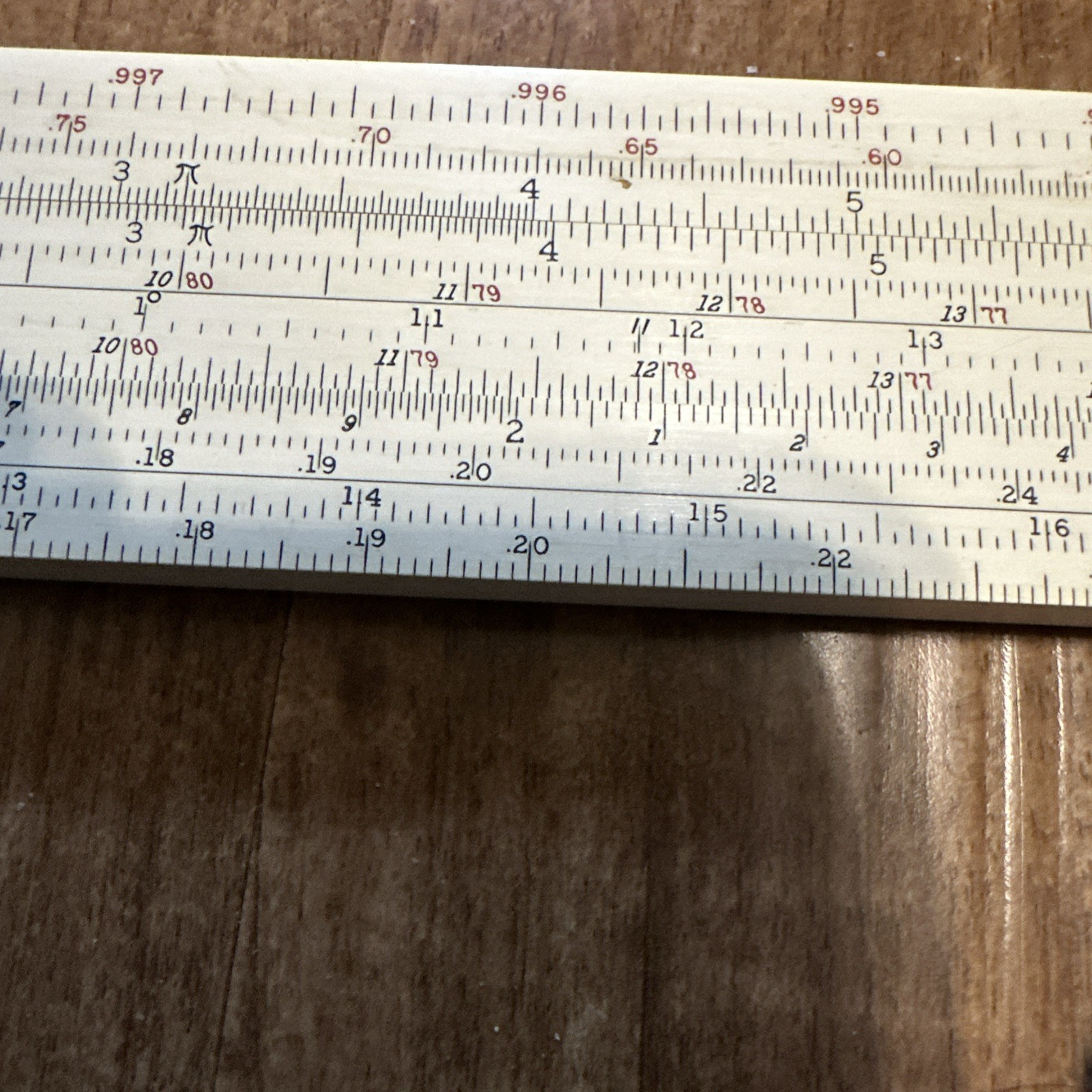 Rare Vintage Keuffel & Esser 4083-5 Mahogany 20” Slide Rule With Leather Case