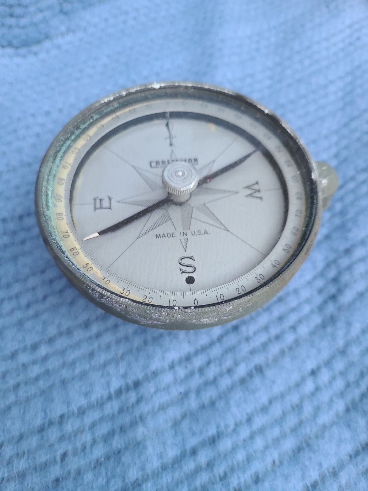 Vintage Craftsman transit surveyors compass with original box.