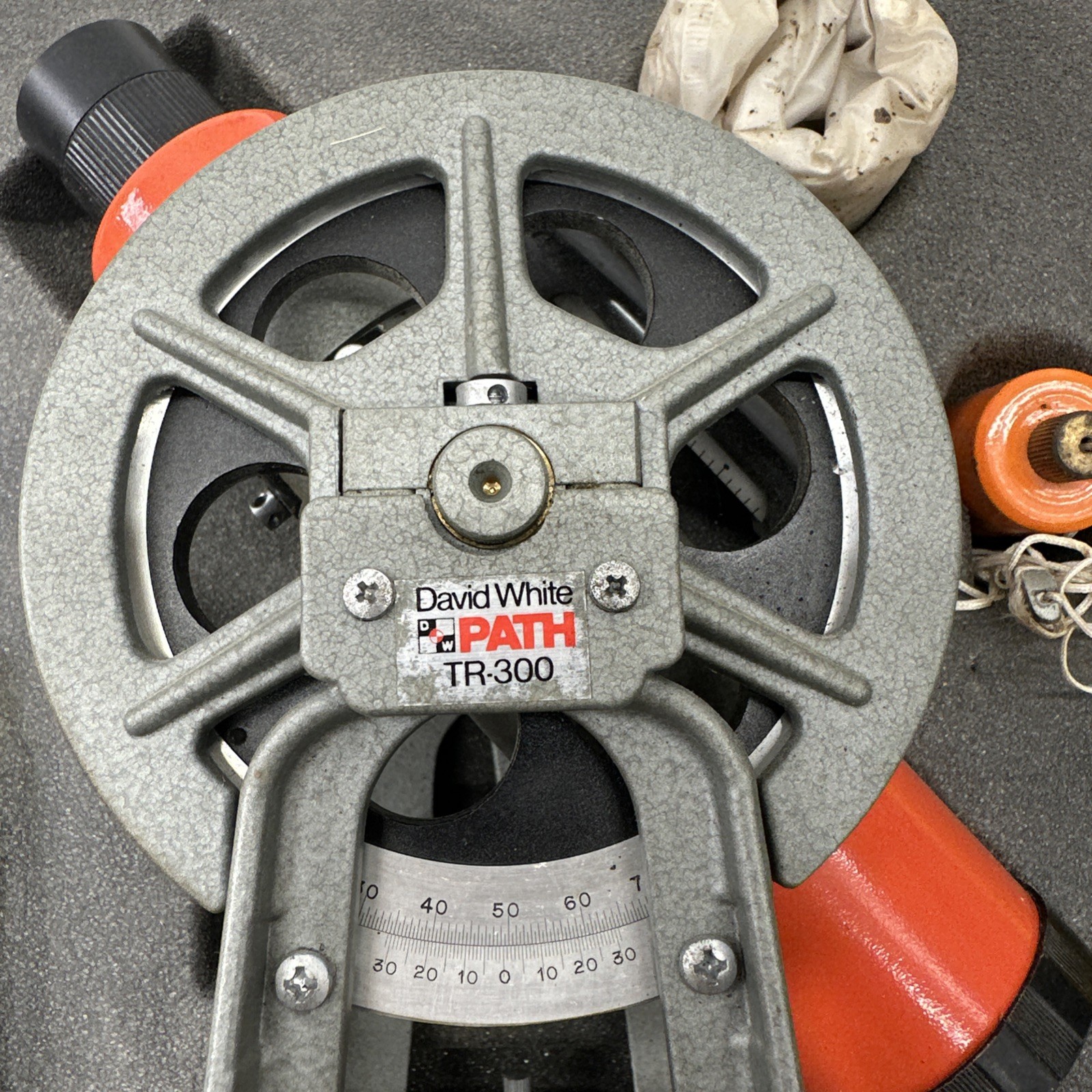 David White Path TR-300 Surveying Level Transit & Case