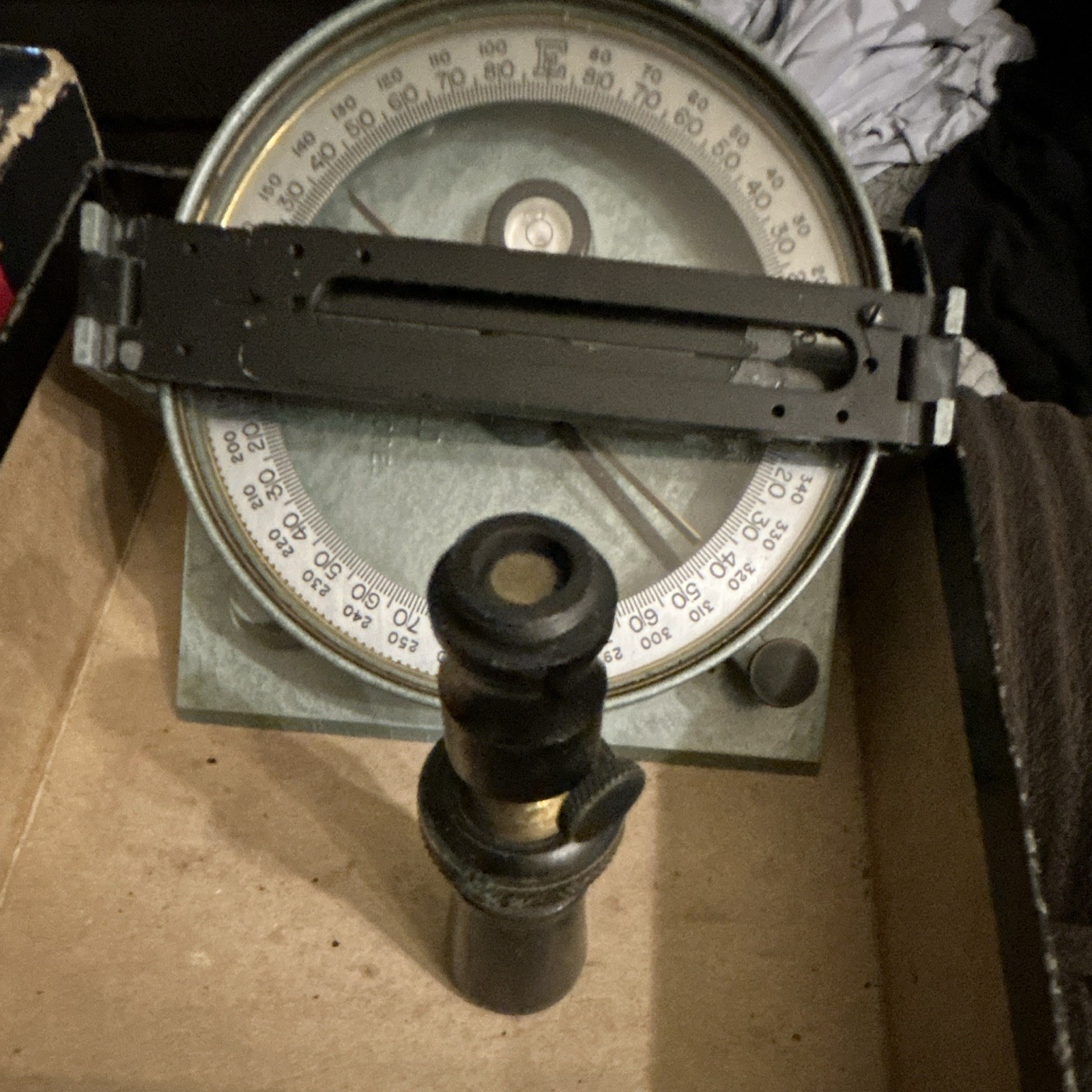 Leupold Forester Compass w/ Box, Manual & Leather Pouch Case