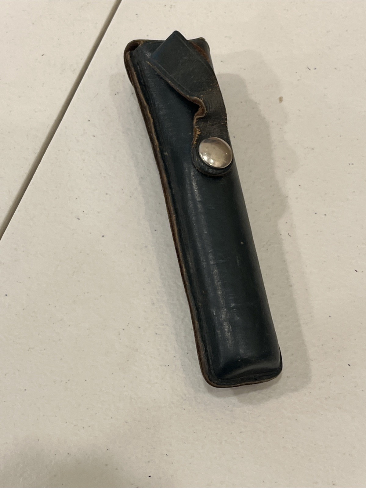 Vintage K&E Keuffel & Esser Co. Hand Level Survey Sight Tool with Leather Case