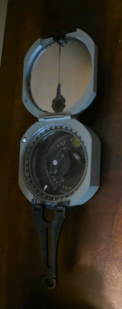 Brunton Classic Pocket Transit Compass w/Leather Case Wyoming USA