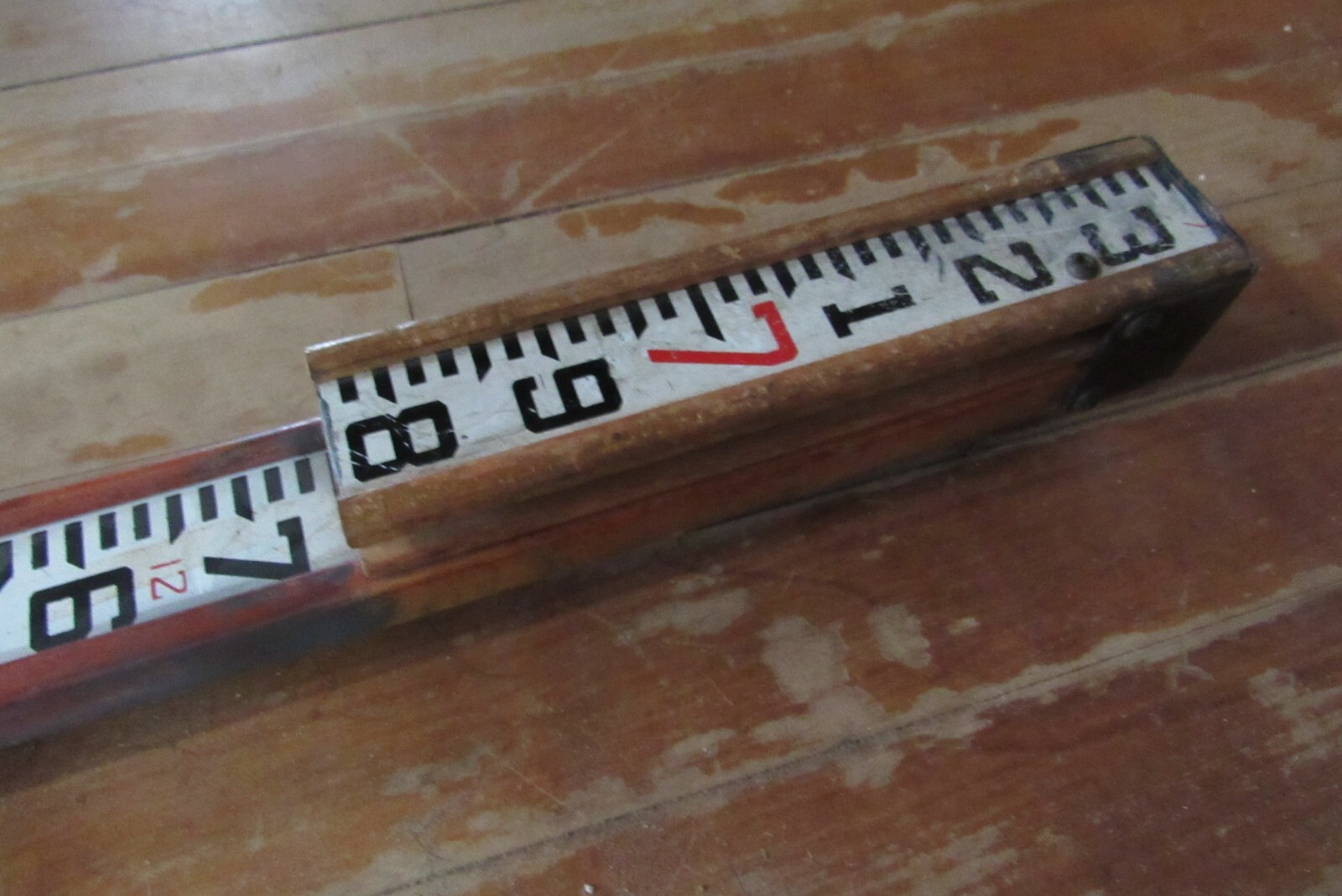 Vintage John Woods Survey Grade Rod Staff Measuring Stick 2 Slide Section 13.3′