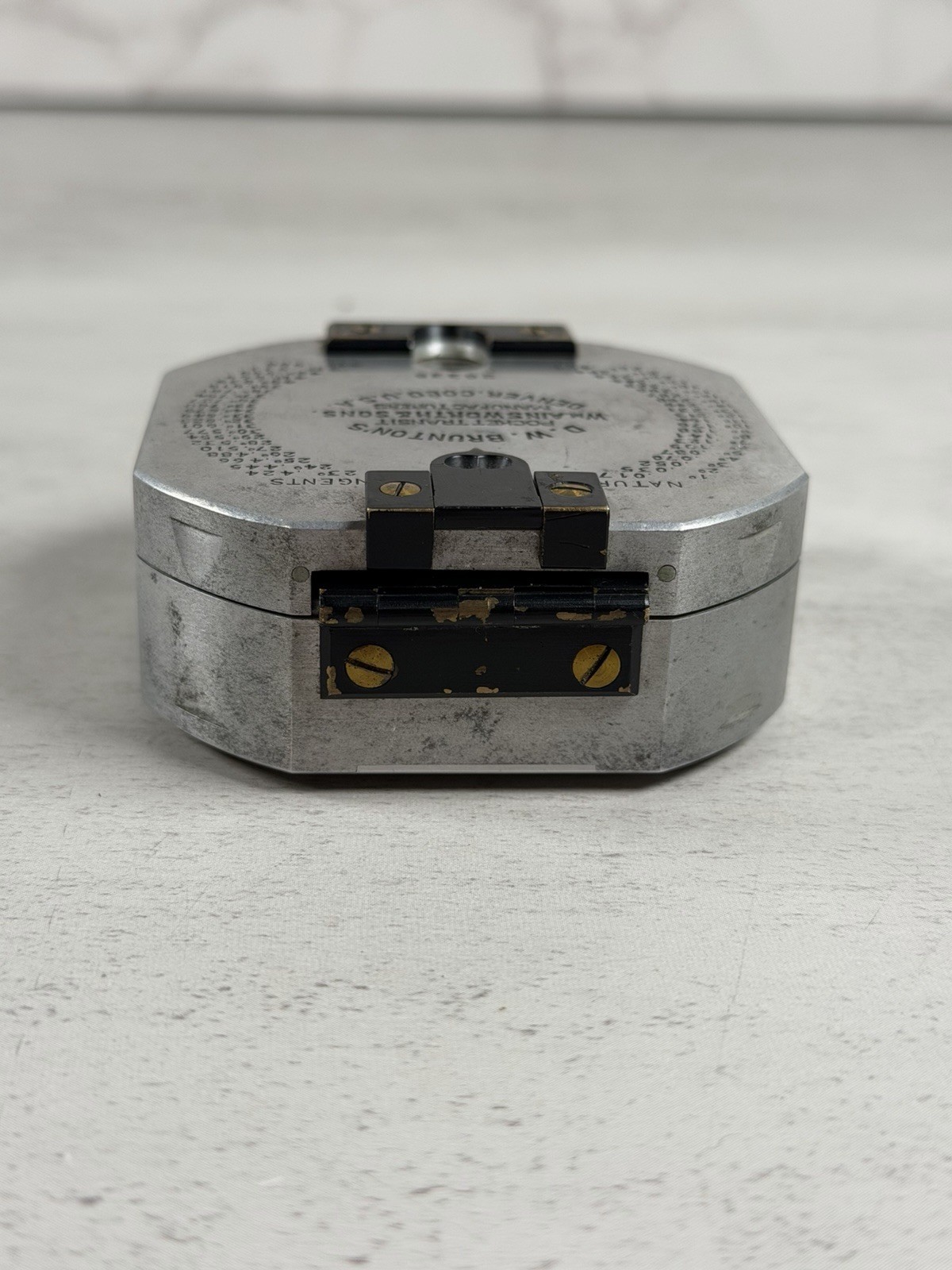 Vintage DW Bruntons Pocket Transit Compass USA Ainsworth & Sons