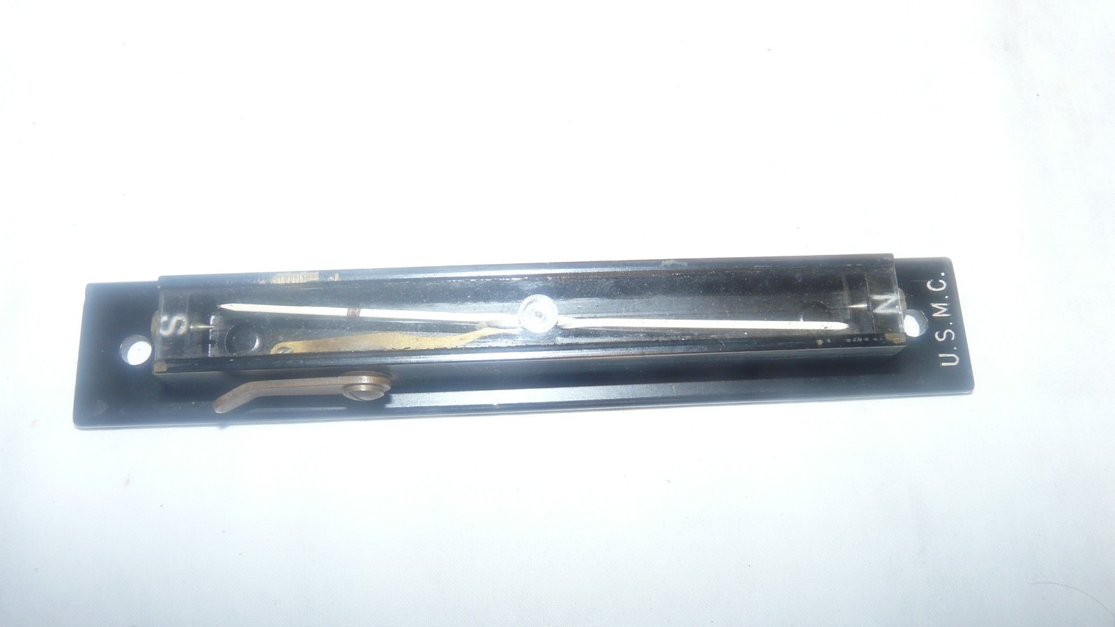 RARE VINTAGE DIETZGEN USMC MAP READING SURVEYORS TOOL WITH CASE & COMPASS