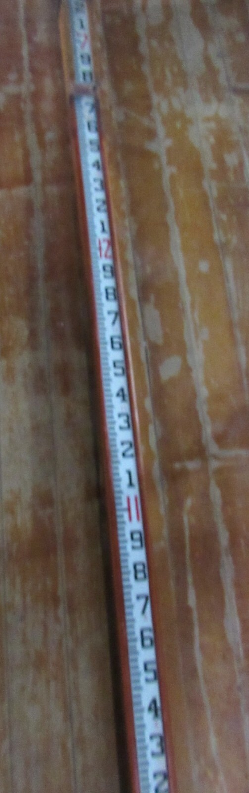 Vintage John Woods Survey Grade Rod Staff Measuring Stick 2 Slide Section 13.3′