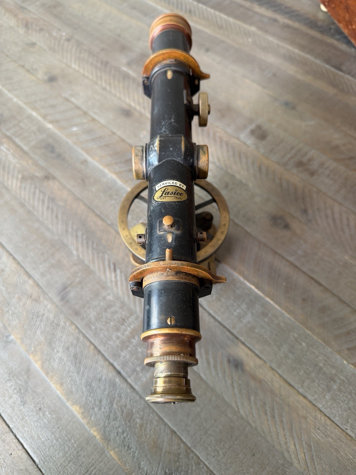 Vintage Wissler Convertible Transit Brass Surveying Scope Field Tool Wye Level