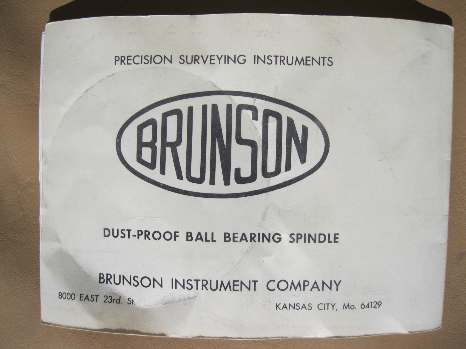 Vintage Brunson Dumpy Level Model 45, Wood Case, Good condition, Works Properly