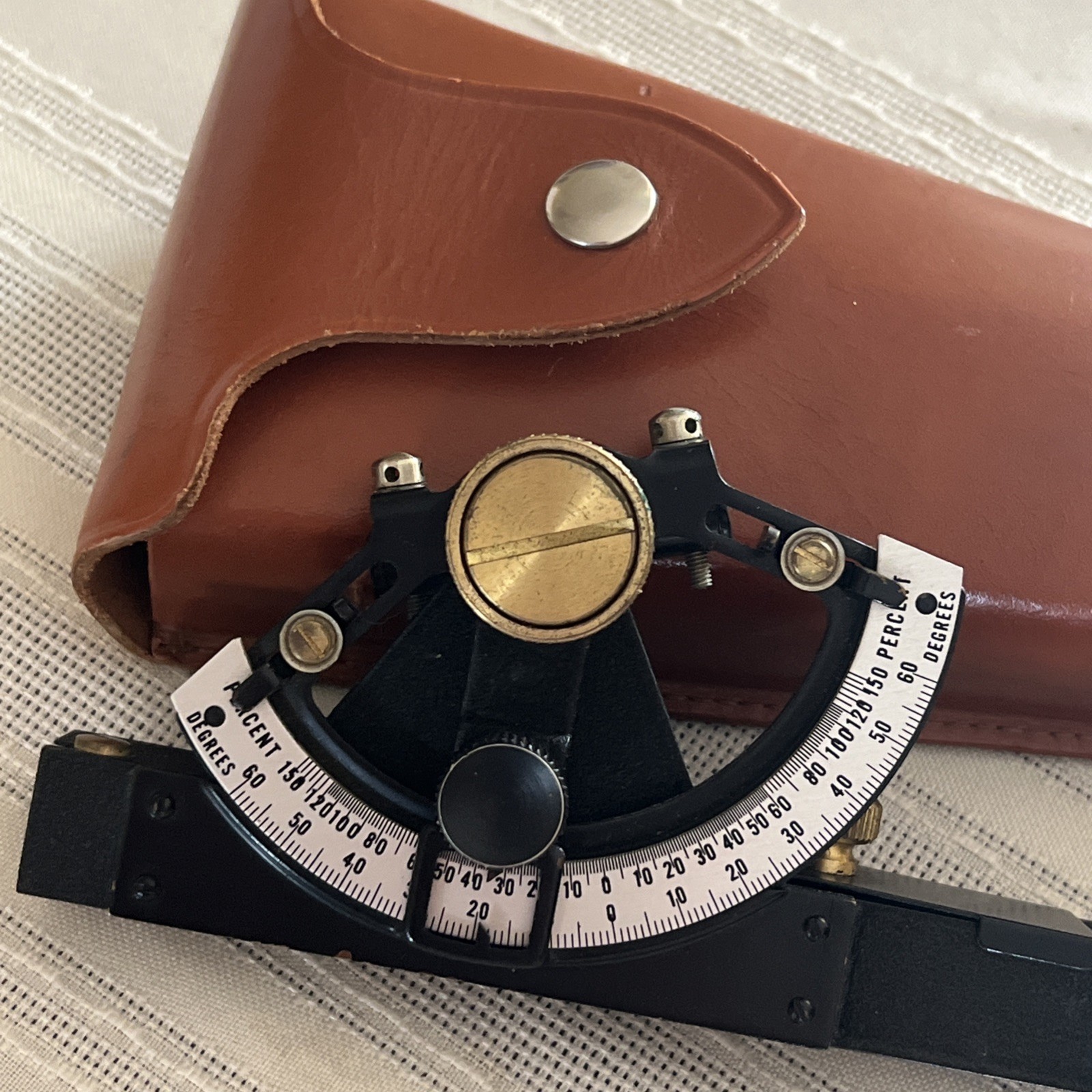 Vintage Dietzen Surveyor Equipment Tool Metal with Bubble Level