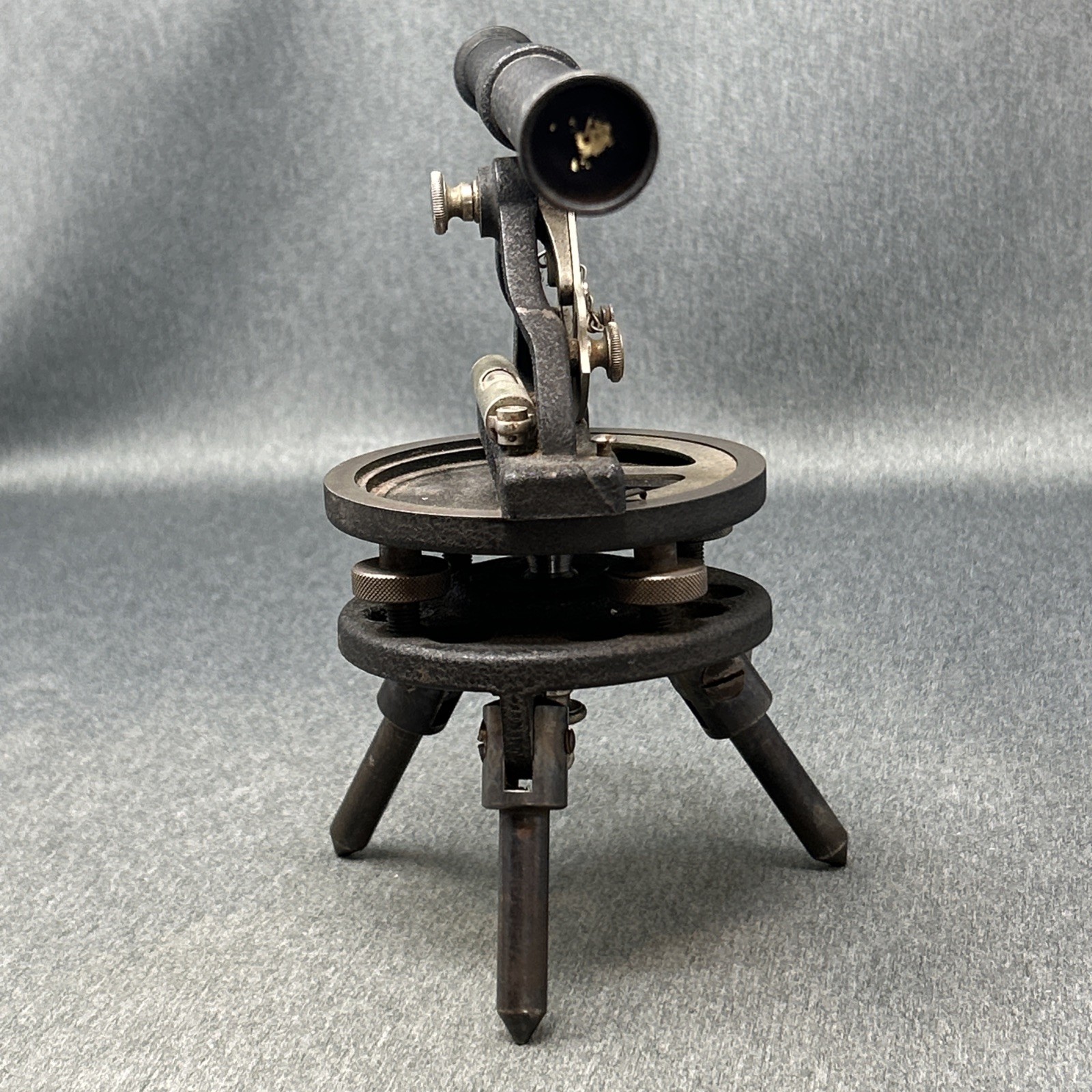 Vintage Starrett Surveying Transit Level Instrument Antique Scope Tripod