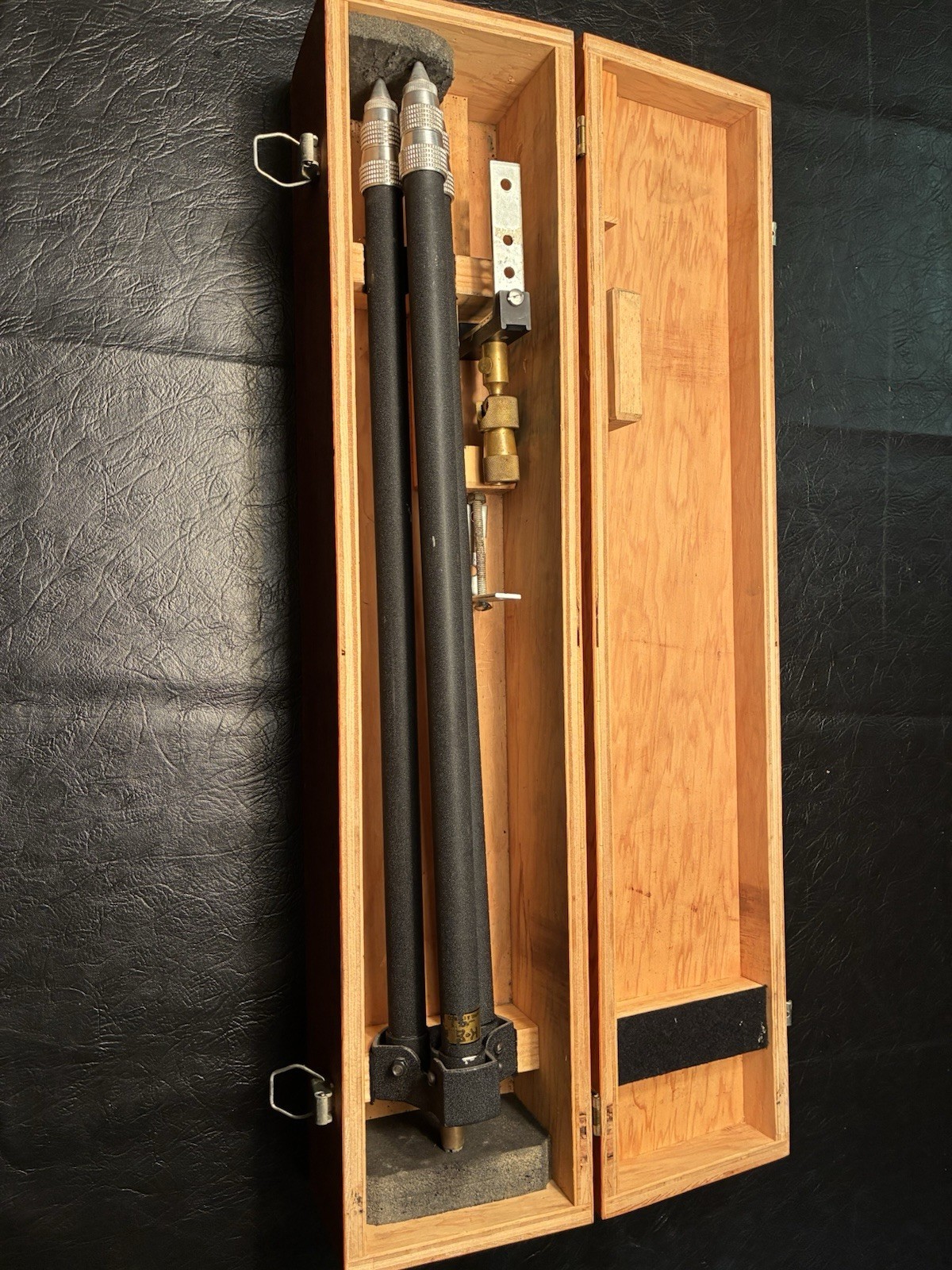 Keuffel & Esser Aluminum Tripod with Wooden Case