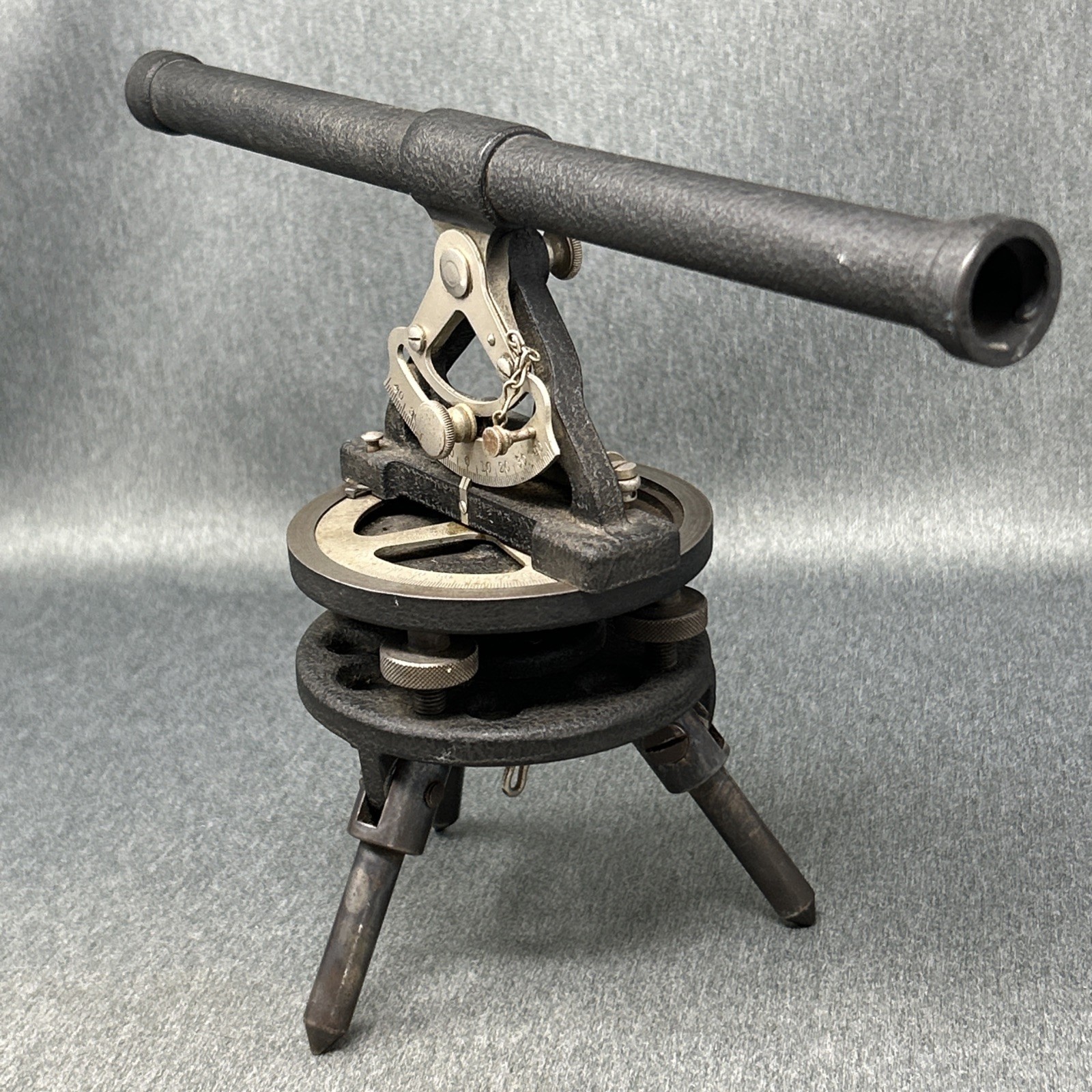 Vintage Starrett Surveying Transit Level Instrument Antique Scope Tripod