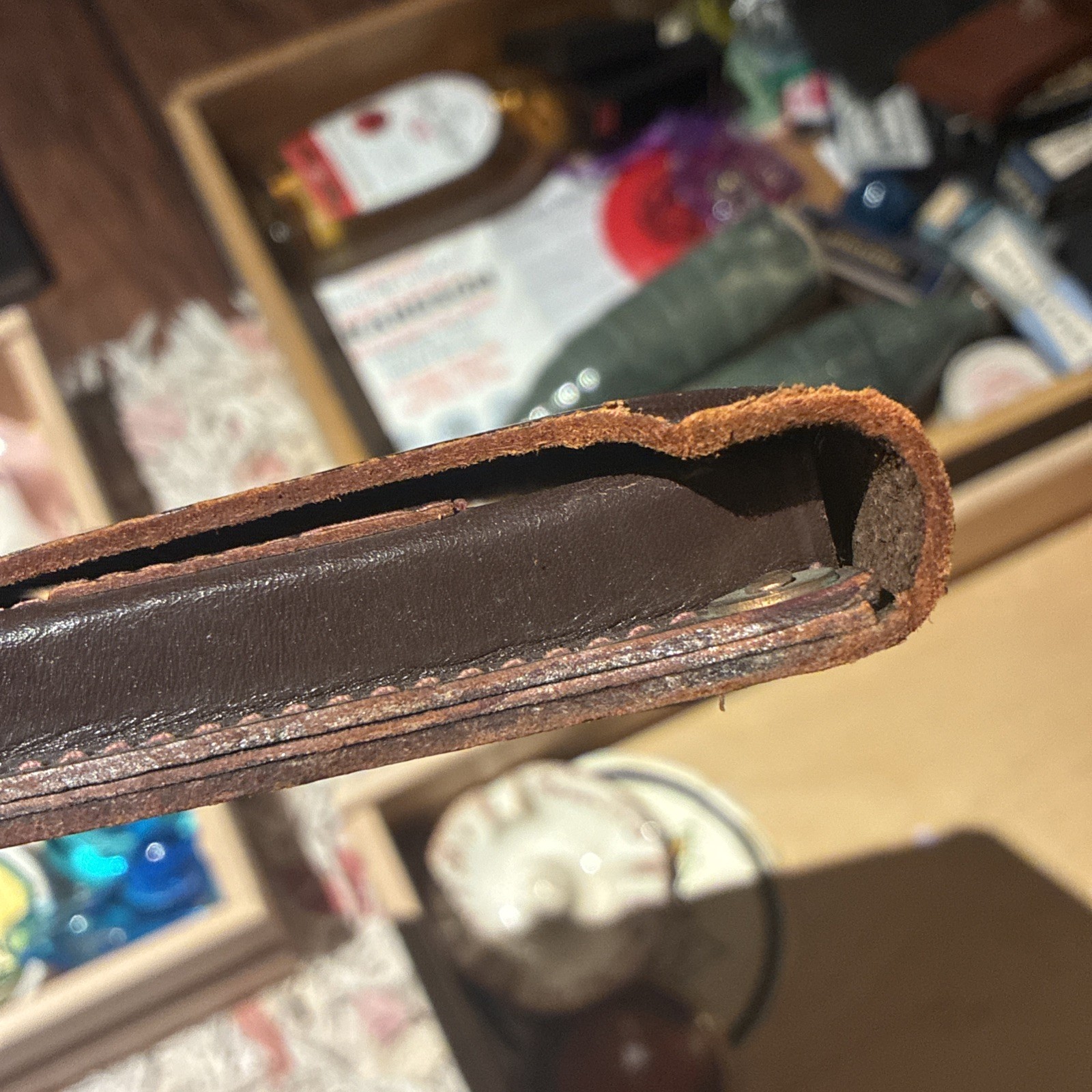 Topman Makers USGS leather surveyors belt pouch field case washington