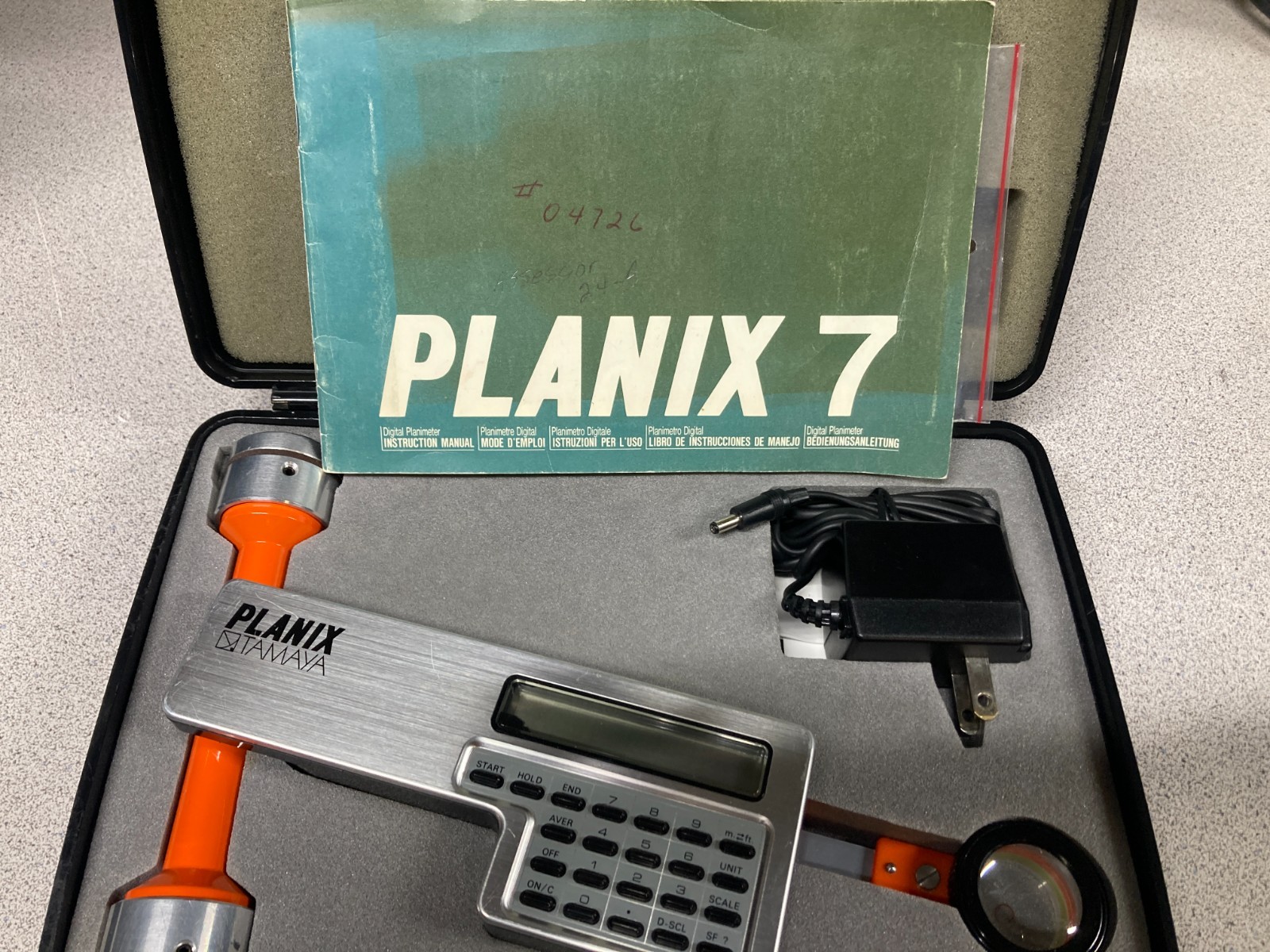 Tamaya Planix 7 Planimeter Digital Measuring Tool Case Charger Adapter manual