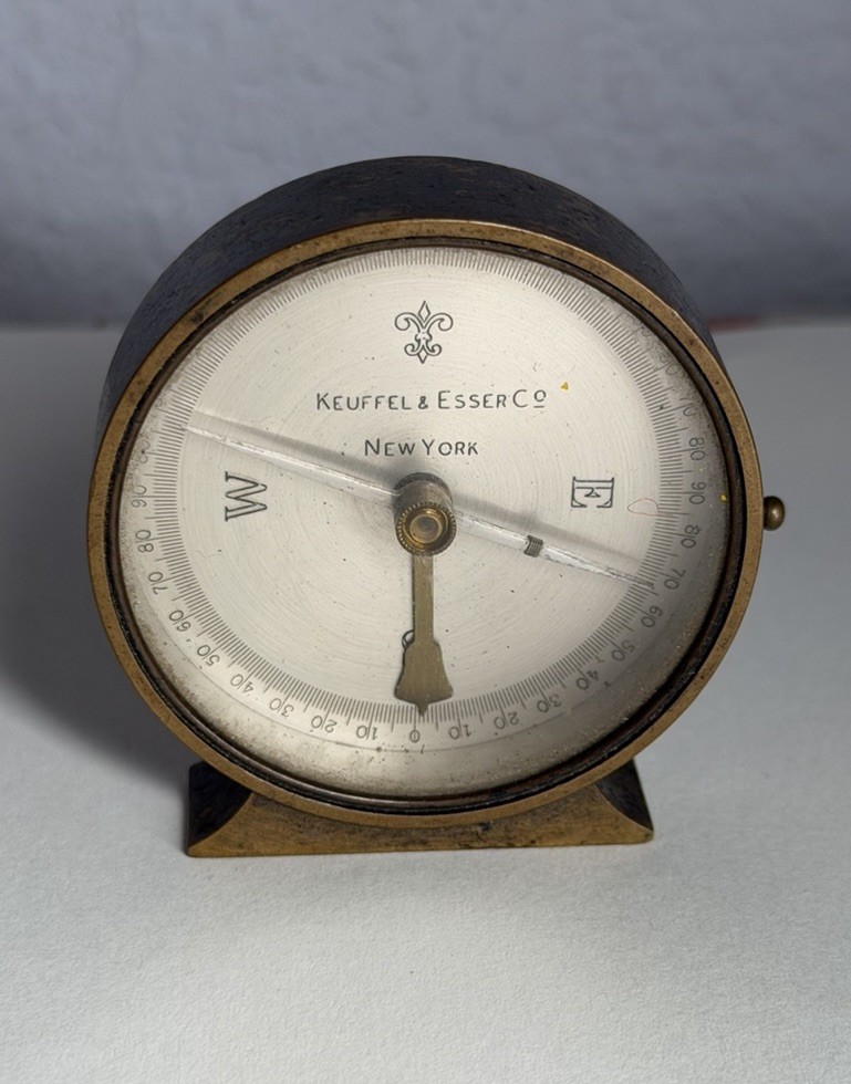 Keuffel & Esser Co New York Antique Brass Compass