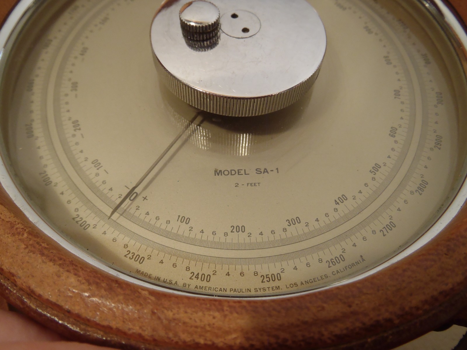 Vintage Surveying Altimeter Lot of 2 Leather Case American Paulin Model SA-1 USA