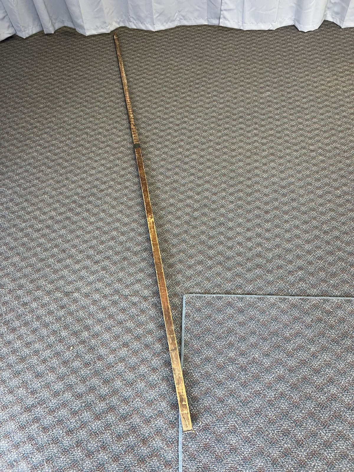 Vintage WOOD MEASURING STICK grade rod rule surveying level story pole Wall Art