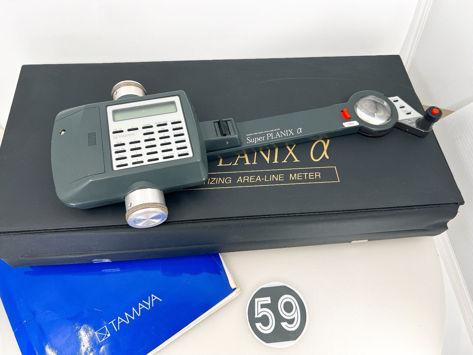 TAMAYA Super PLANIX α Alpha Area Line Digital PLANIMETER Tool Rare USED No Box
