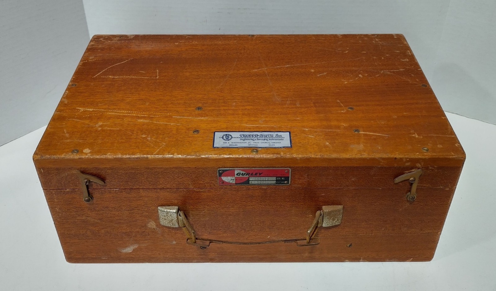 W & L.E. Gurley 582 Standard Plane-Table Alidade w/Case Vintage 1967 GN0670