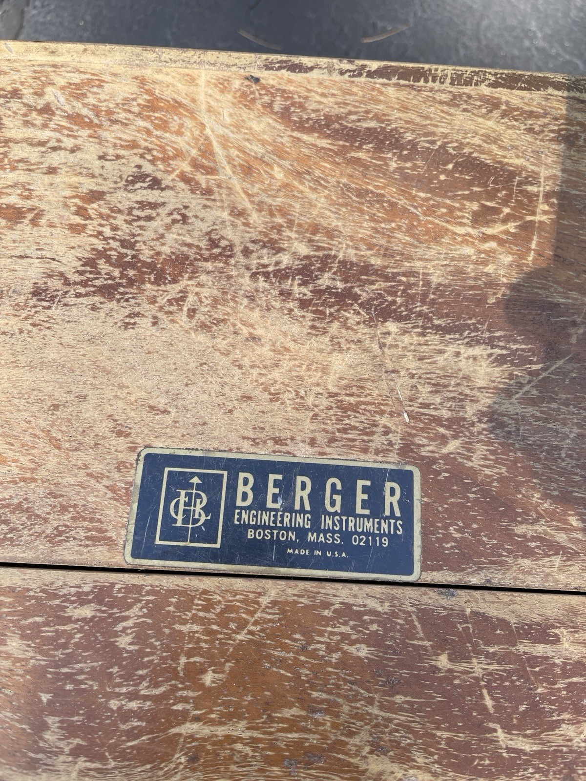 Vtg CL Berger & Sons Brass Surveyor Transit