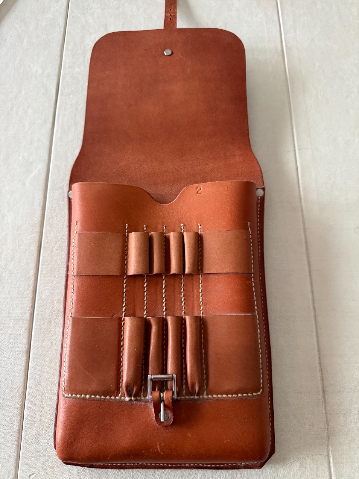 Gfeller Large Leather Field Case Geologist Belt Shoulder Pouch