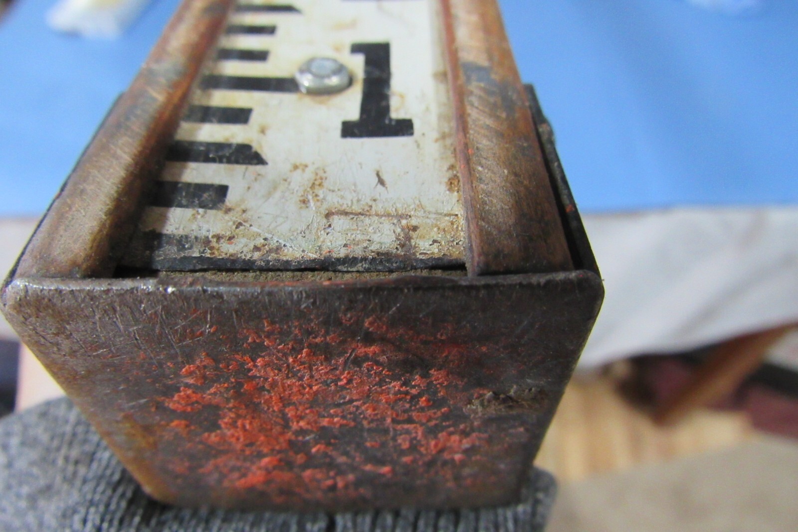 Vintage John Woods Survey Grade Rod Staff Measuring Stick 2 Slide Section 13.3′