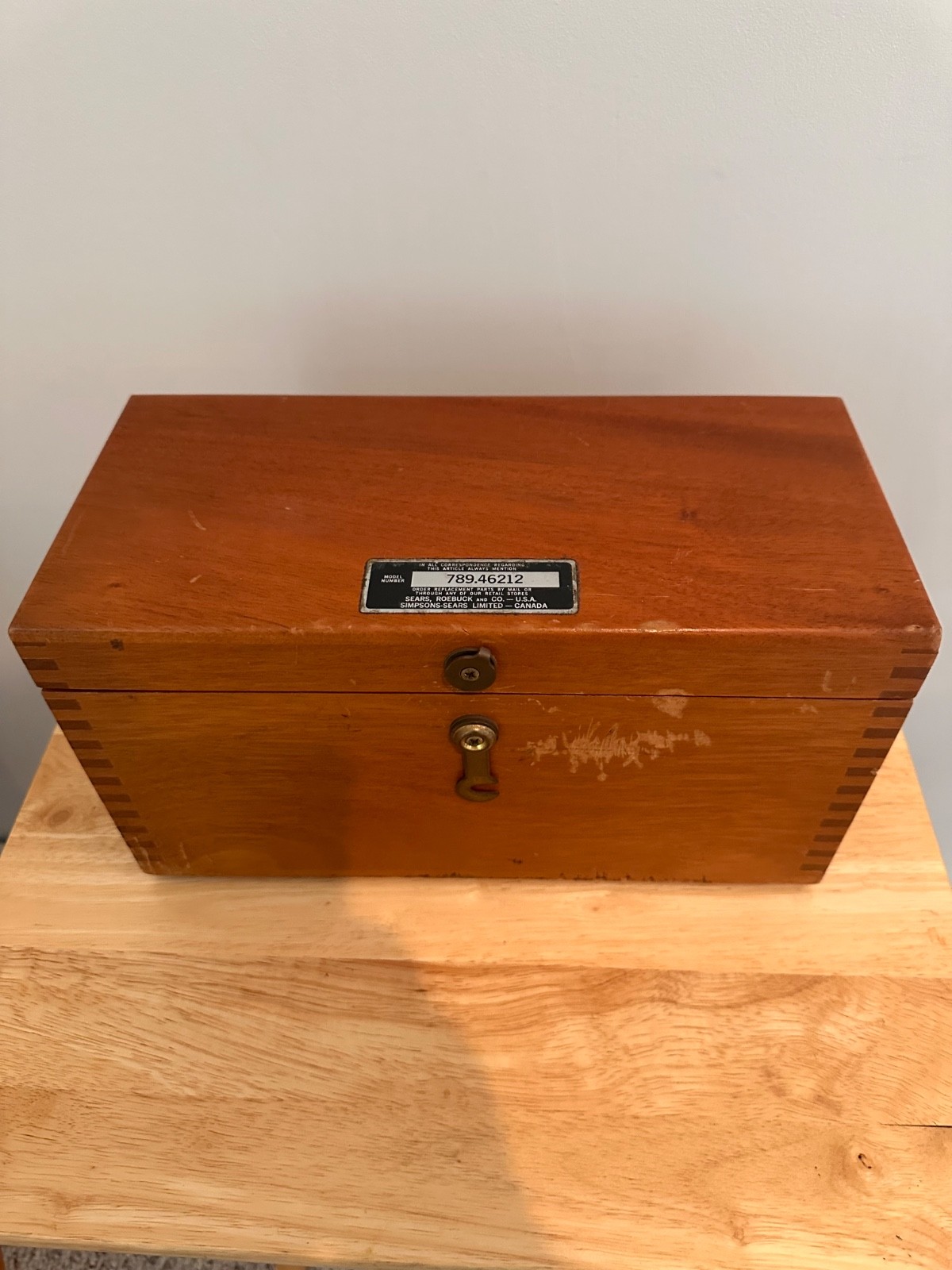 Vintage Sears Roebuck Transit Wooden Case — Box Only