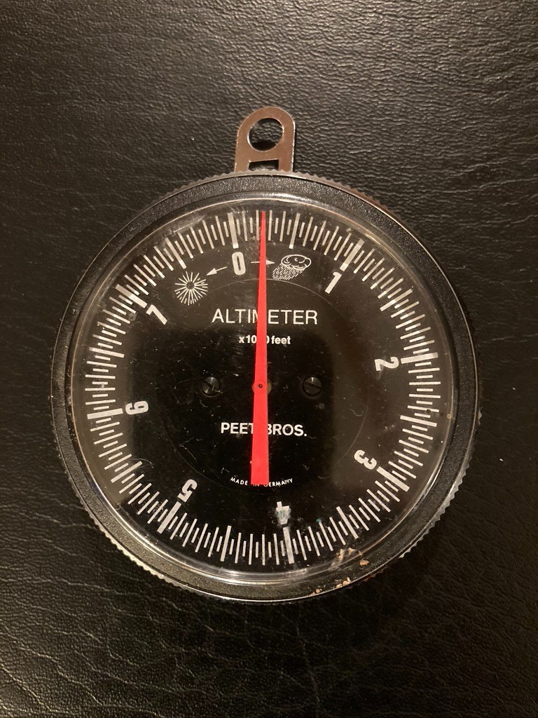 Vintage Peet Bros Altimeter Made in Germany