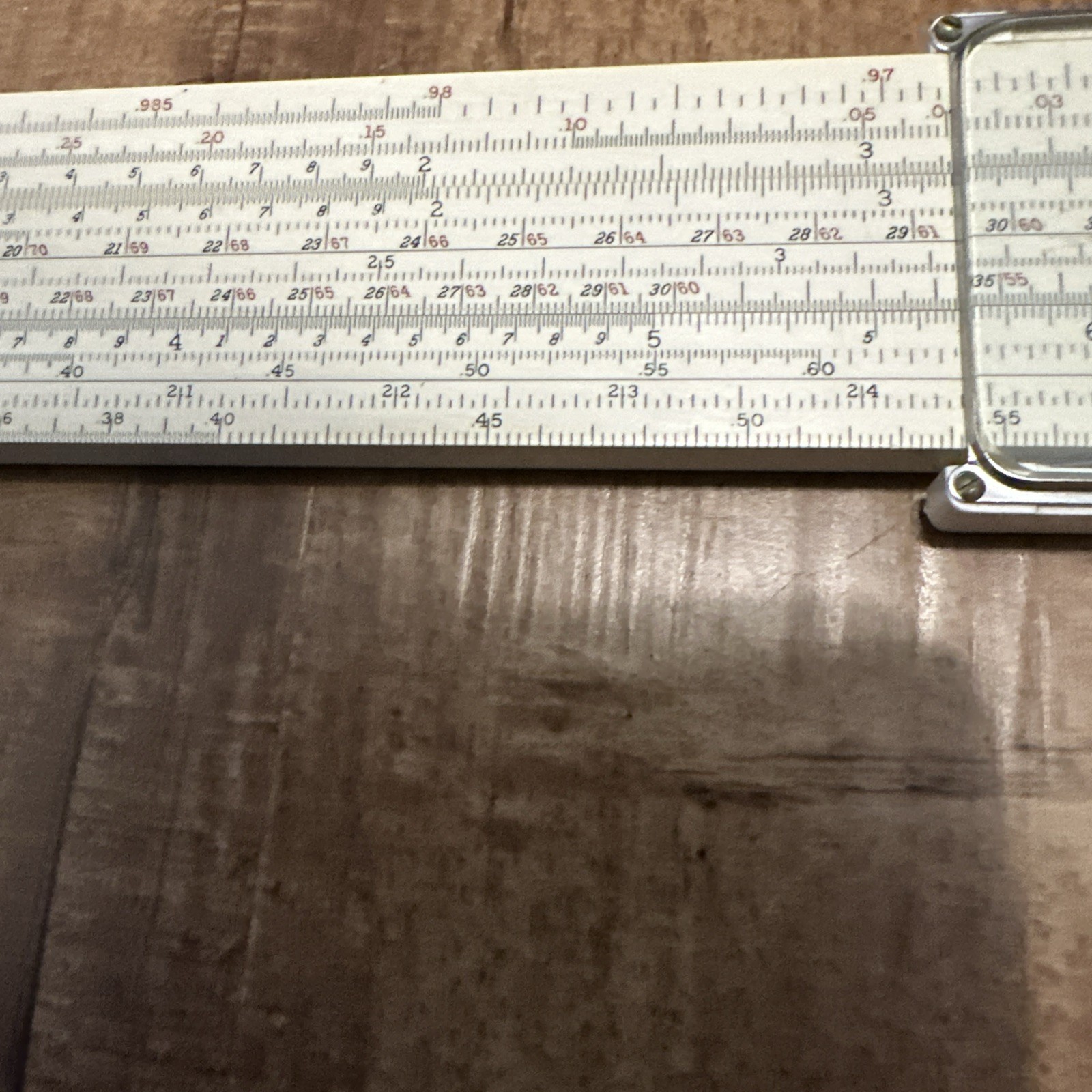 Rare Vintage Keuffel & Esser 4083-5 Mahogany 20” Slide Rule With Leather Case