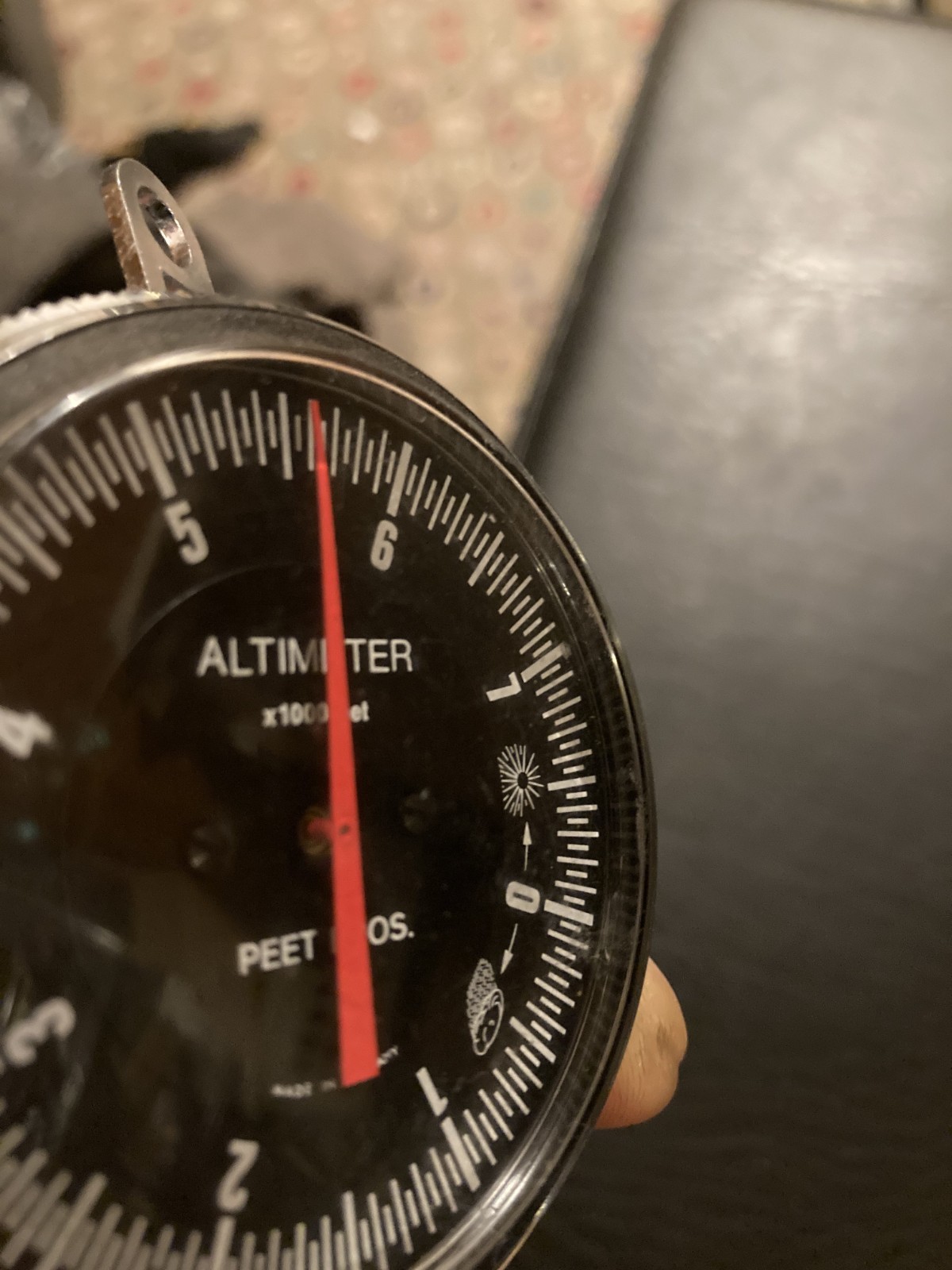 Vintage Peet Bros Altimeter Made in Germany