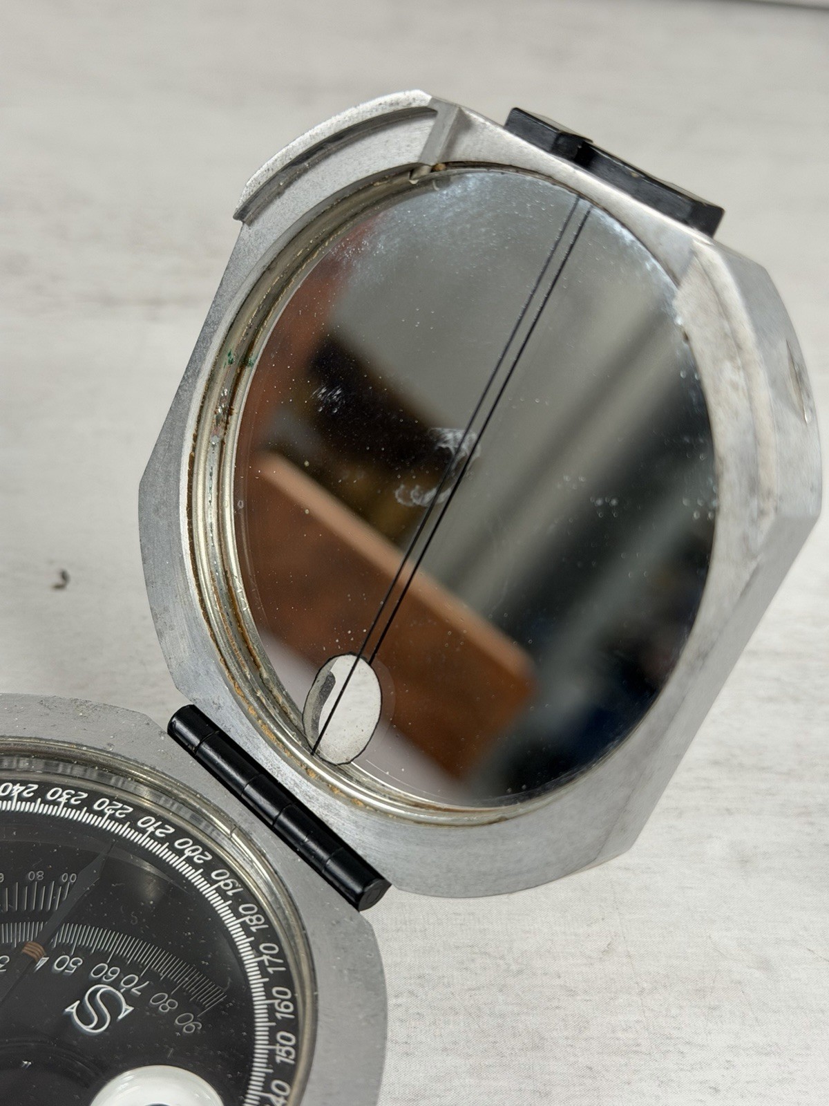 Vintage DW Bruntons Pocket Transit Compass USA Ainsworth & Sons