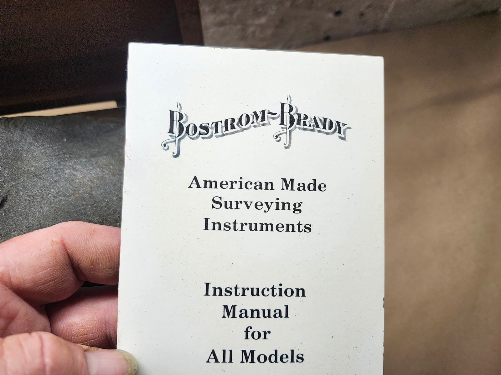 VTG Bostrom Brady MFG Contractors Survey Transit Level in Wooden Box USA
