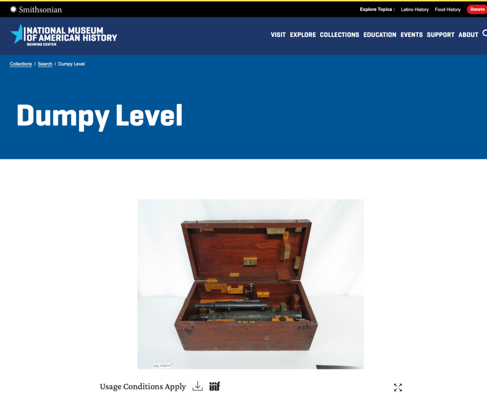 1900s Fauth & Co. Dumpy Level in wood case Surveying Equipment