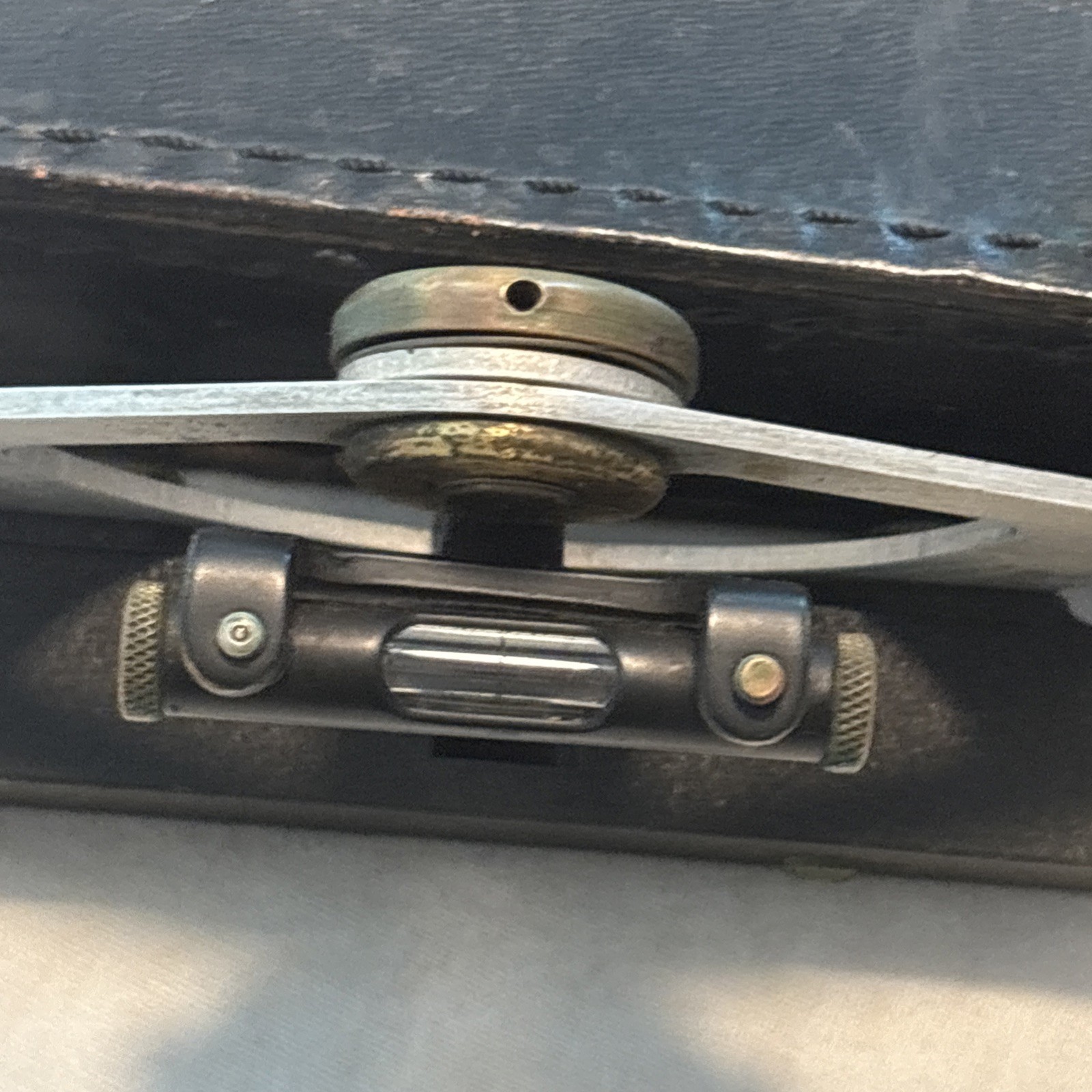 Vintage W-K Warren Knight Abney Level Clinometer With Original Leather Case