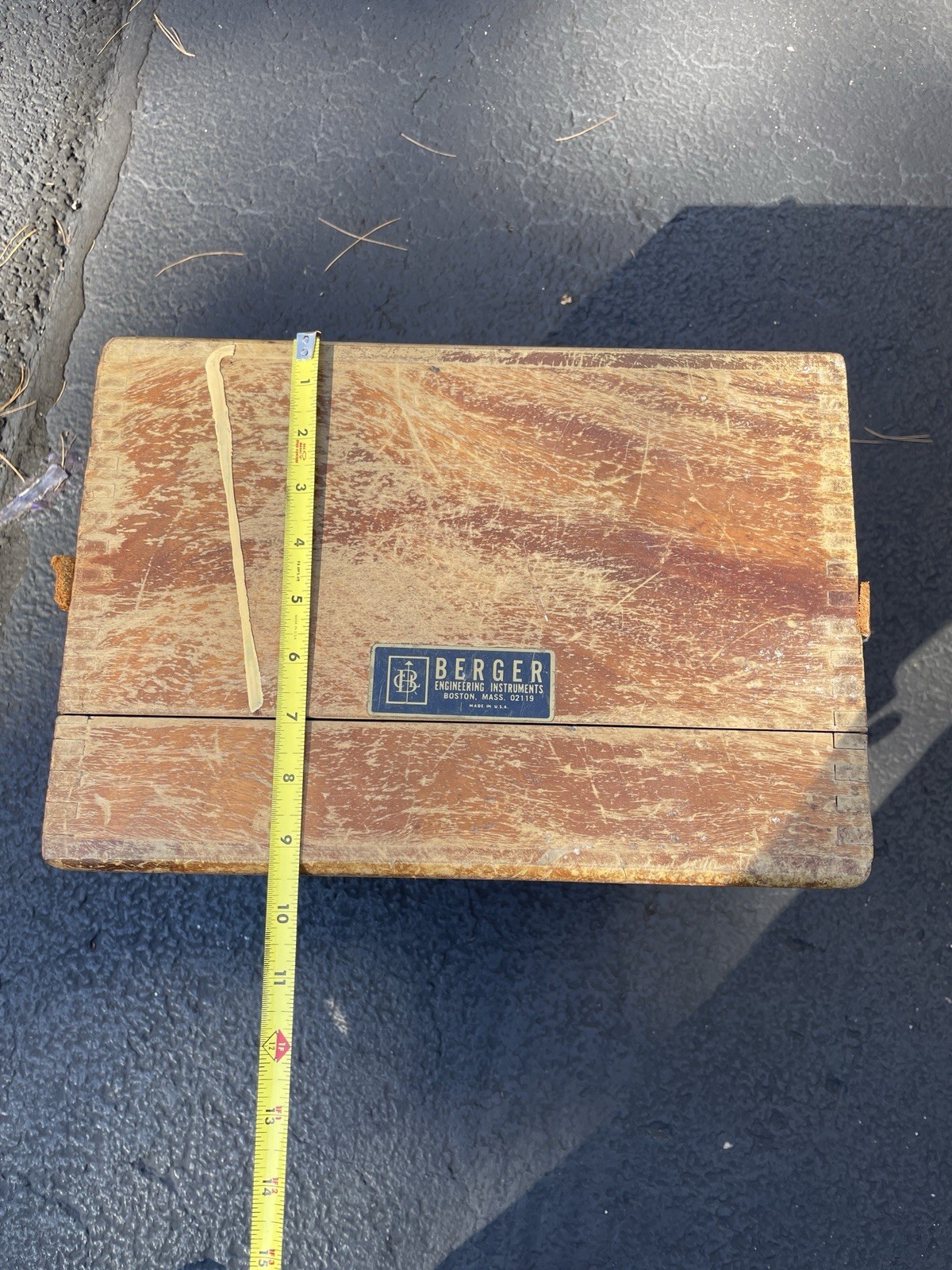 Vtg CL Berger & Sons Brass Surveyor Transit