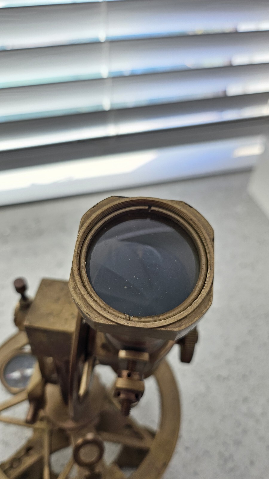 Antique Theodolite – Transit Surveying Instrument with Magnifiers
