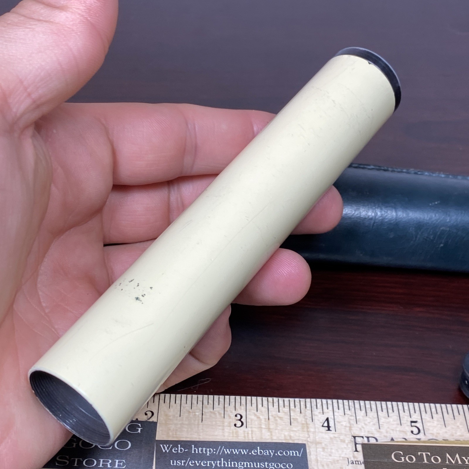 VTG K&E Keuffel & Esser Hand Held Bubble Level Surveyor Scope w/ Leather Case