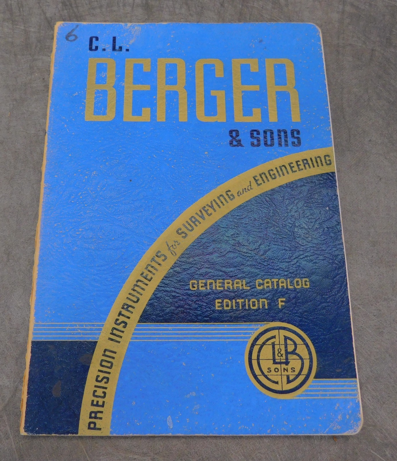 C.L. Berger & Sons 1947 F Edition Surveying Instrument Catalog