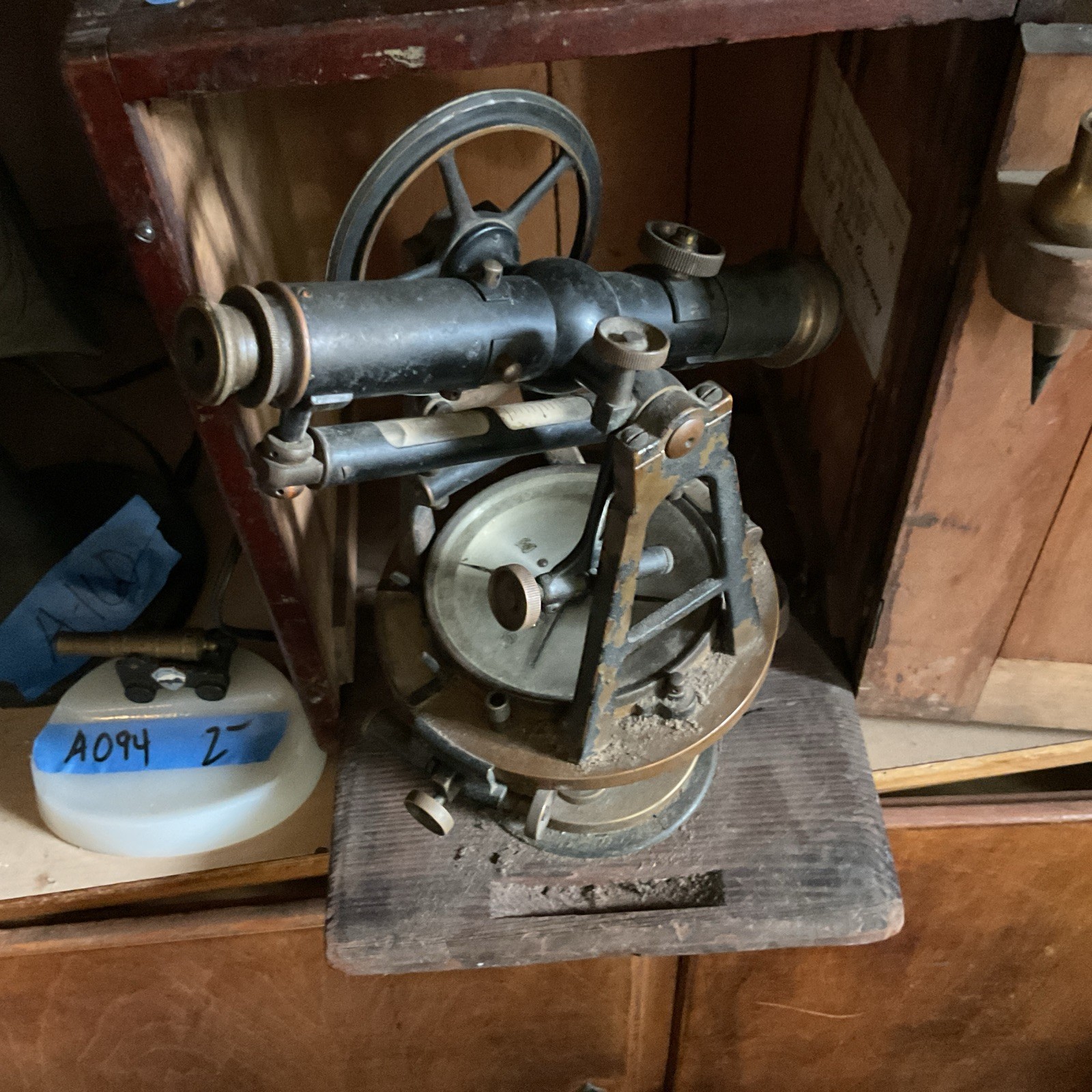 Wissler Instrument Co vintage antique Brass surveyors transit w/box