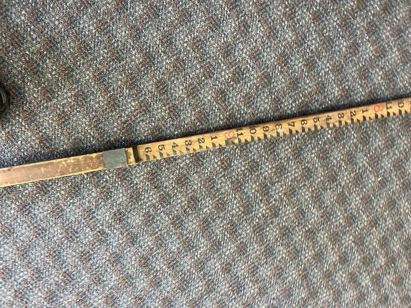 Vintage WOOD MEASURING STICK grade rod rule surveying level story pole Wall Art