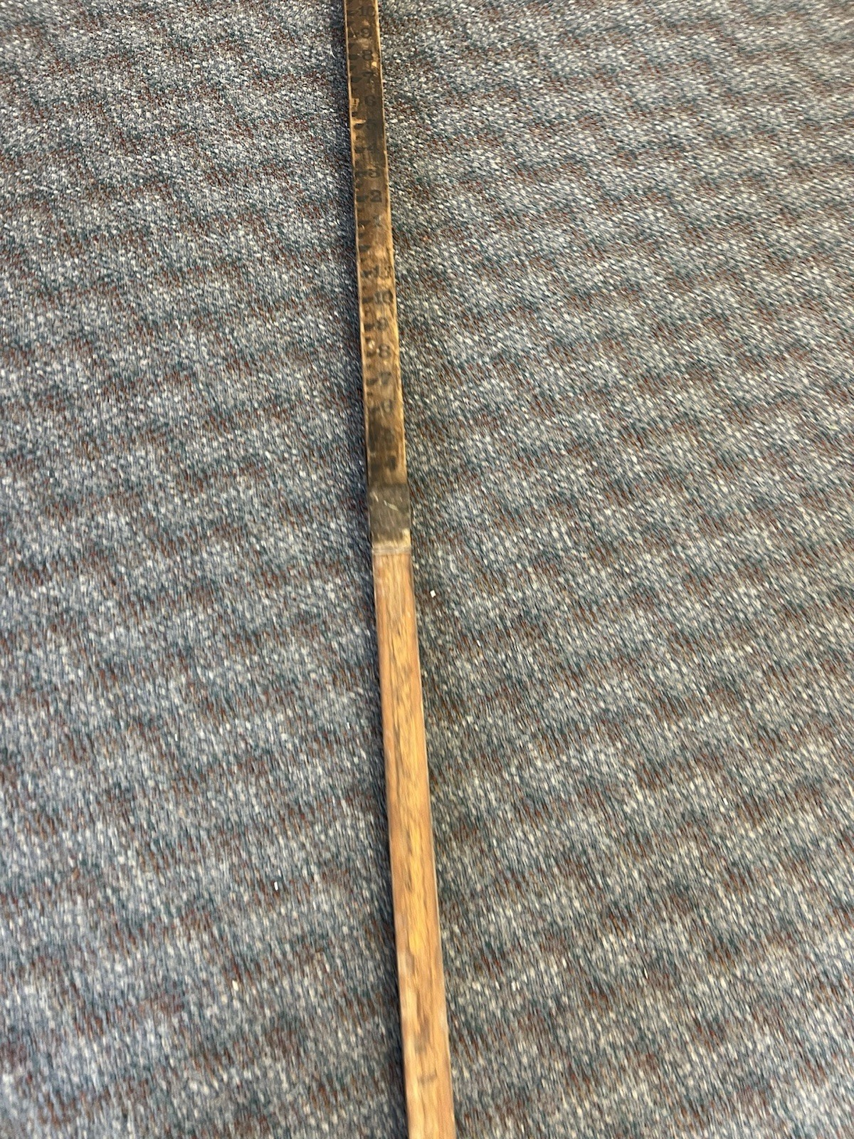 Vintage WOOD MEASURING STICK grade rod rule surveying level story pole Wall Art