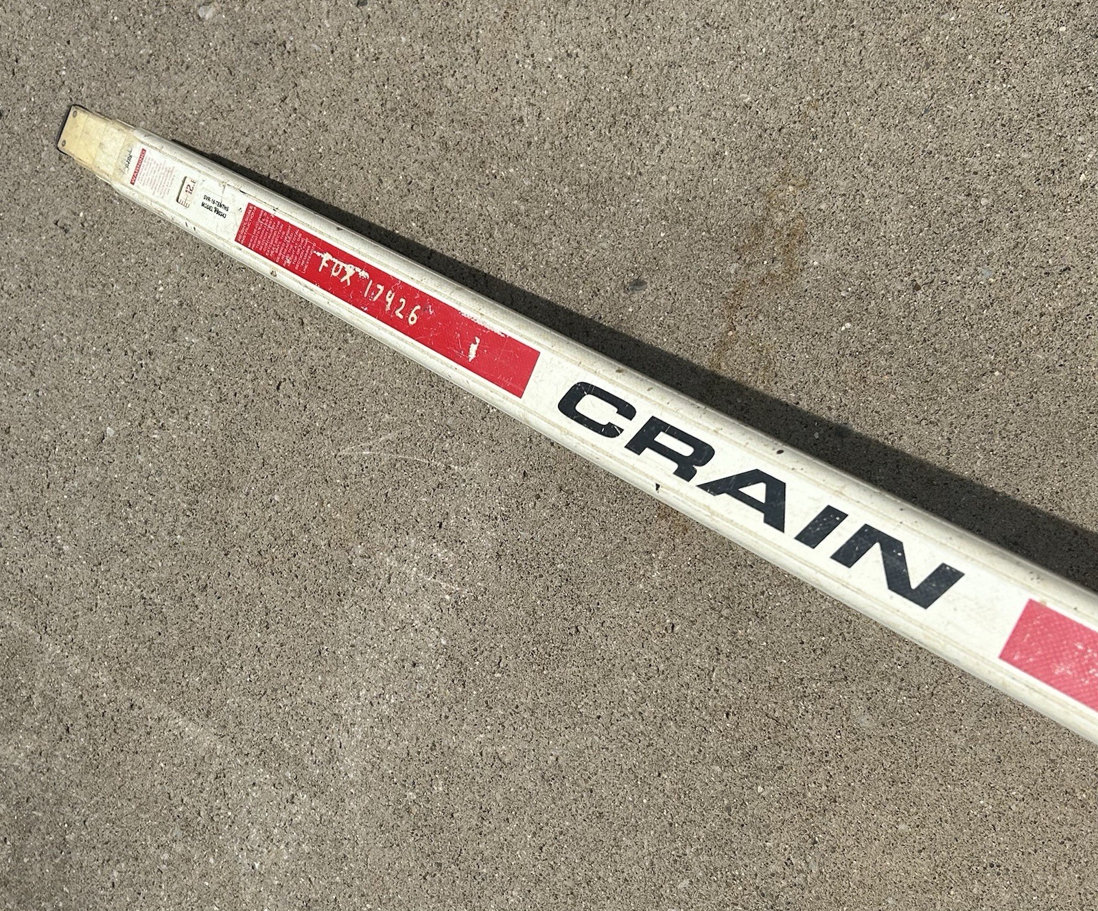 Crain Fiberglass Level Measuring Rod SRV-16-Tenths Made in USA Construction Tool