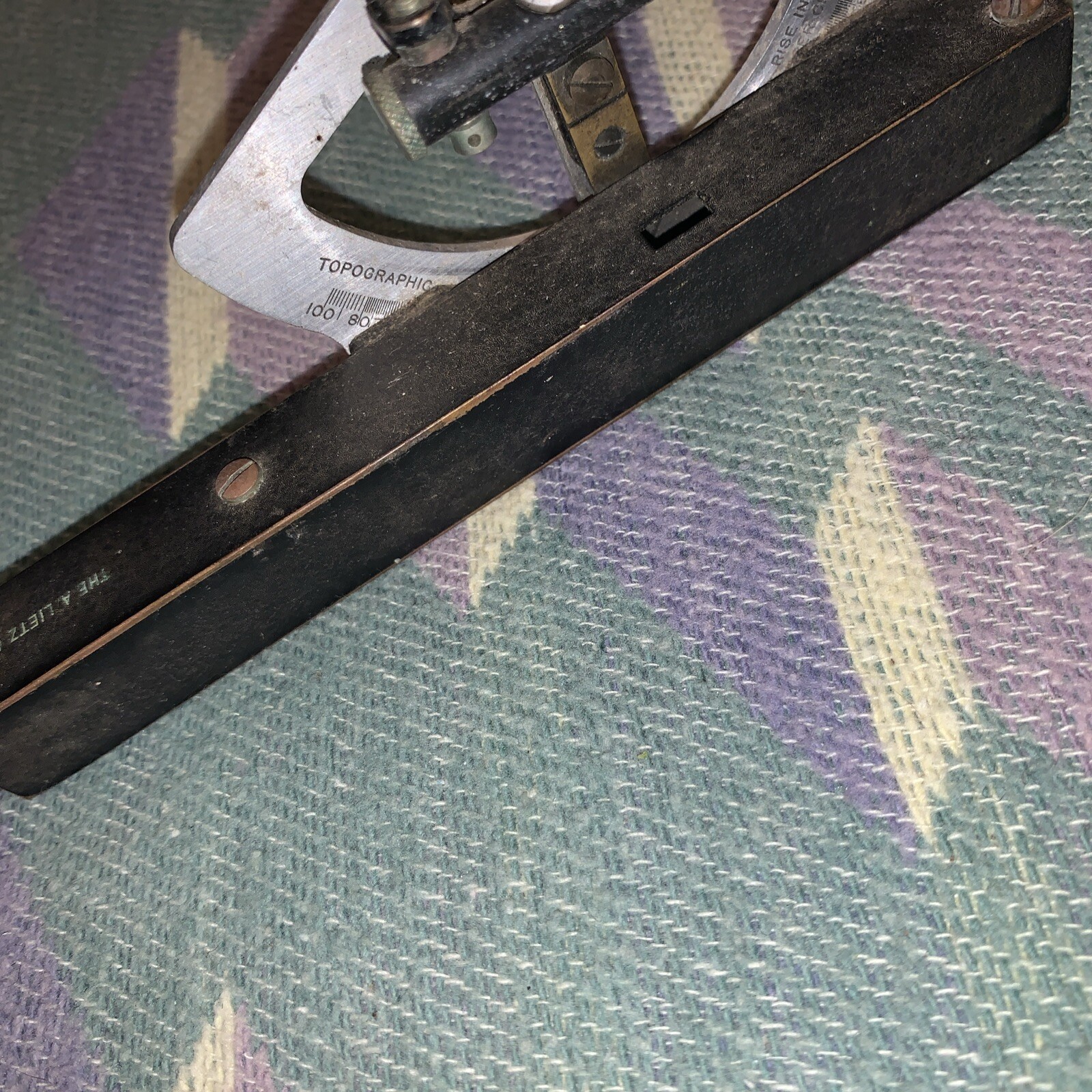 VINTAGE A. LIETZ CO. ABNEY LEVEL & CLINOMETER *BROKEN LEVEL SEE PICS*