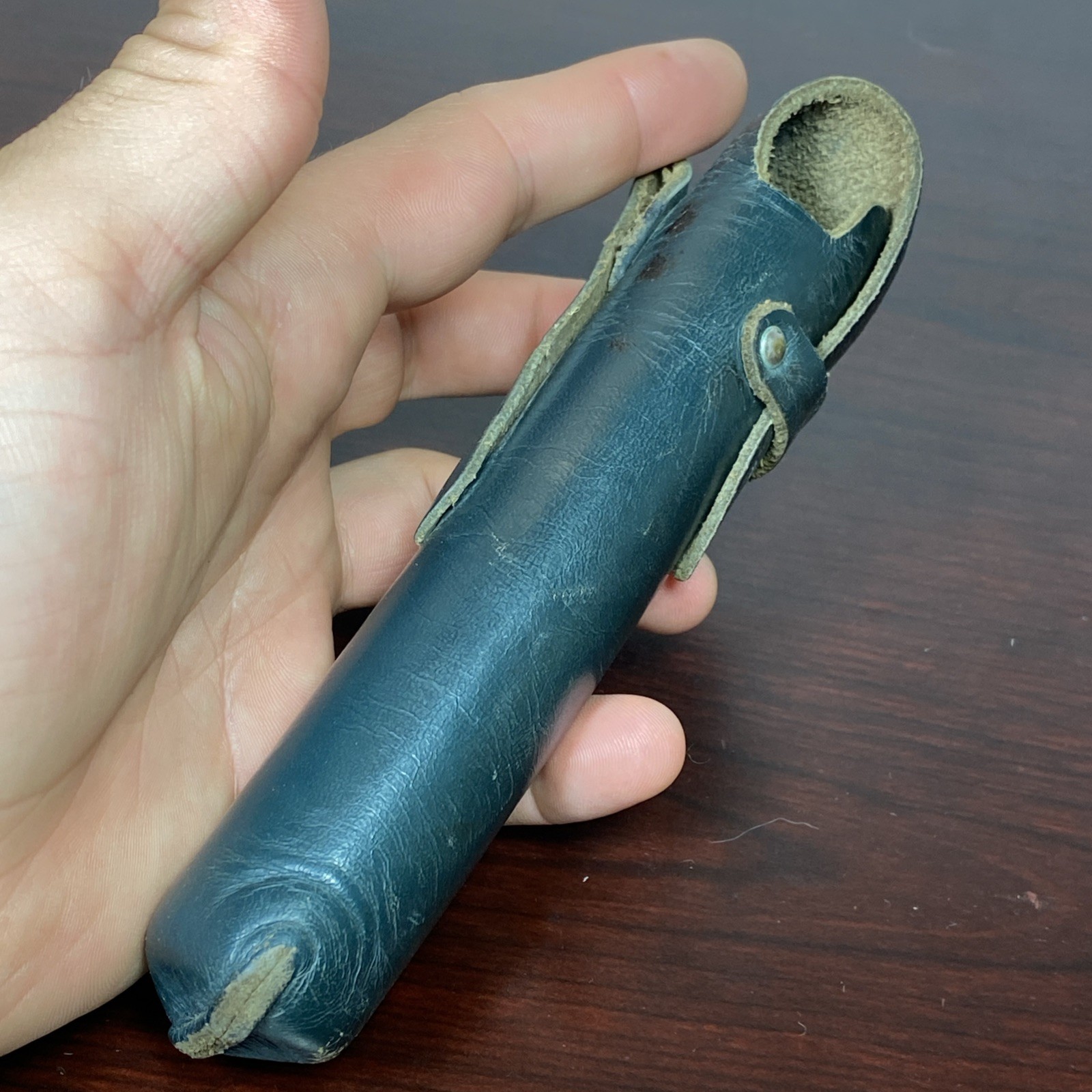 VTG K&E Keuffel & Esser Hand Held Bubble Level Surveyor Scope w/ Leather Case
